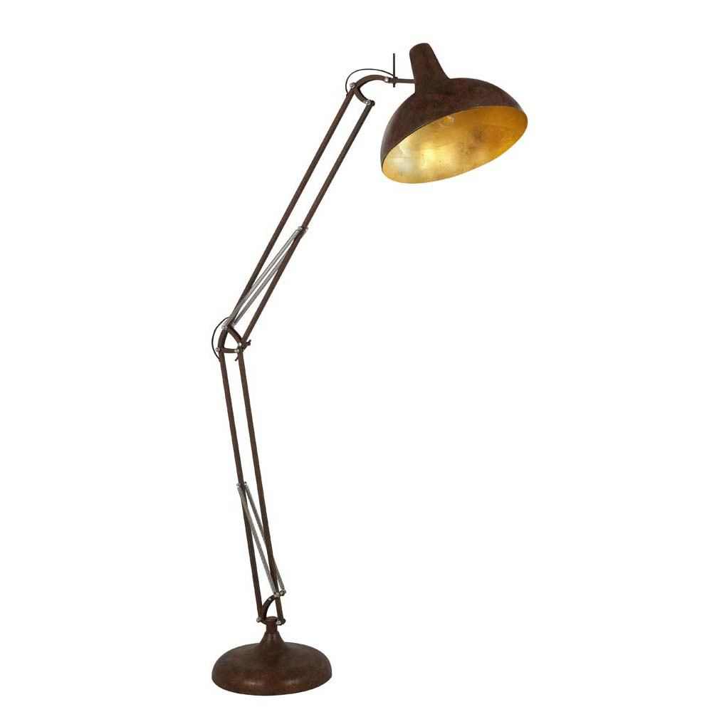 Floor Lamp 3 Adjustable Joints Rust Gold Conny inside sizing 1000 X 1000