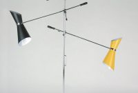 Floor Lamp Black Lacquered Solid Steel Foot Chromed Metal Rod 3 Adjustable Arms with regard to size 960 X 1280