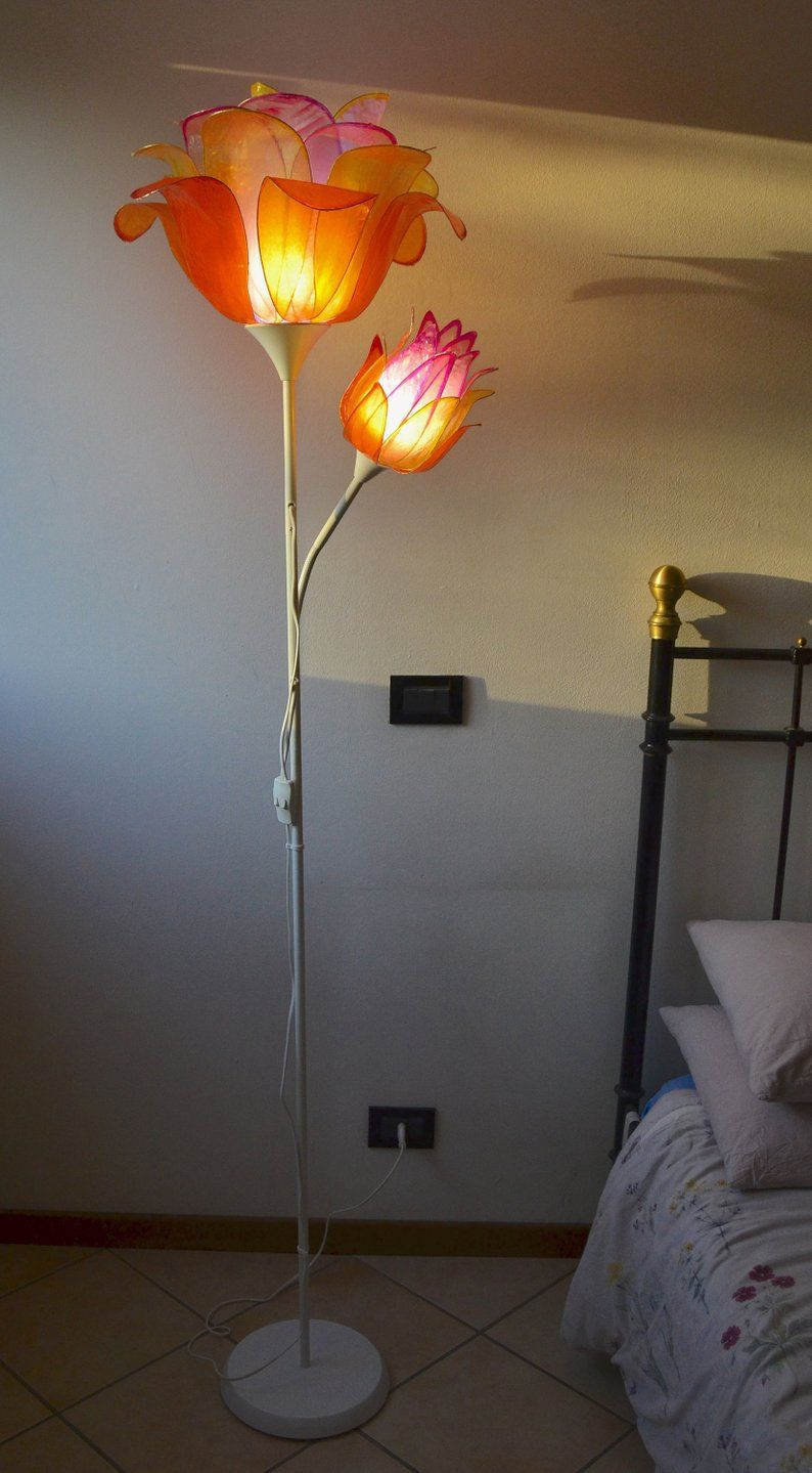 Floor Lamp Flower Double Light Red Sky Shades Etsy Floor throughout sizing 794 X 1439