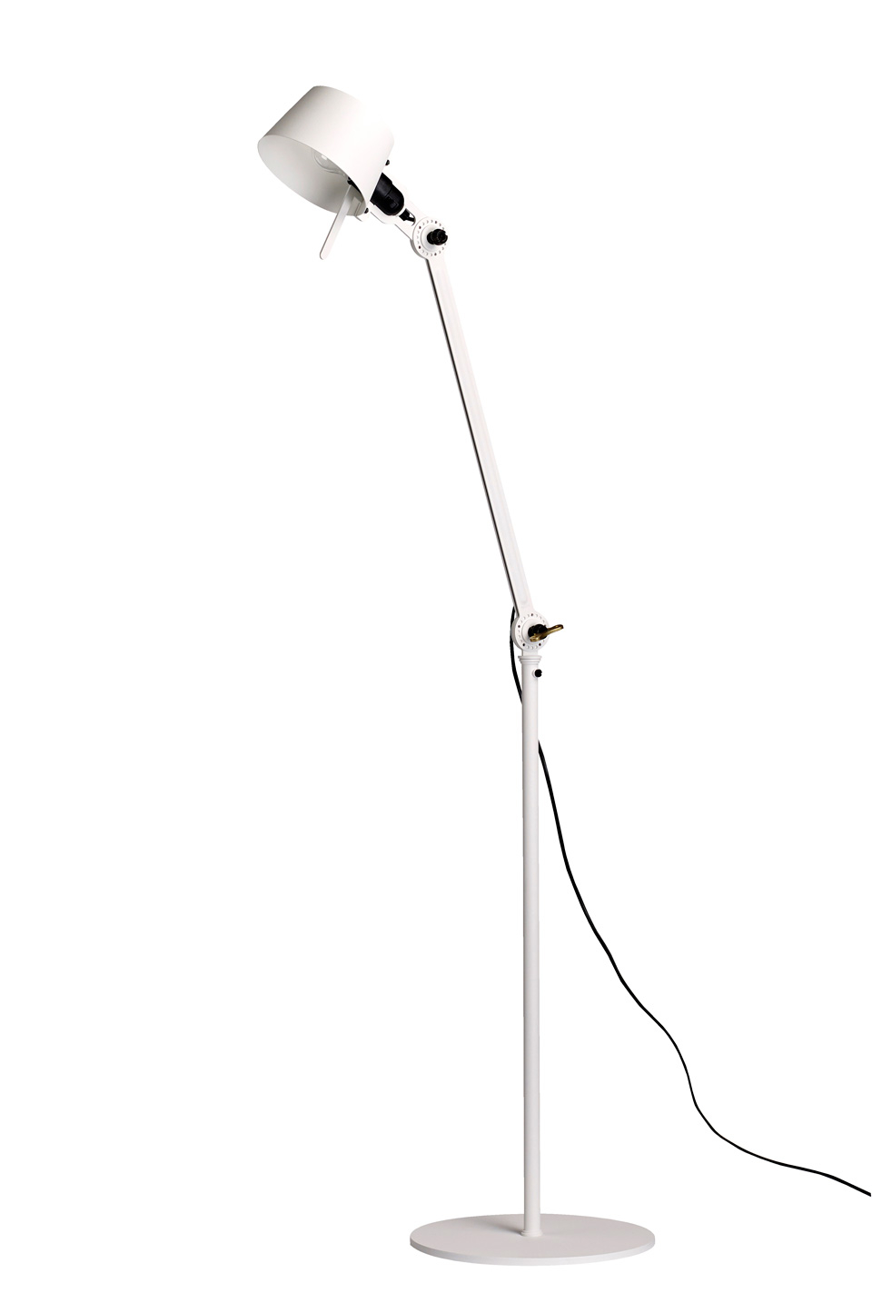 Floor Lamp In Grained Steel One Arm Two Ball Joints for dimensions 960 X 1434
