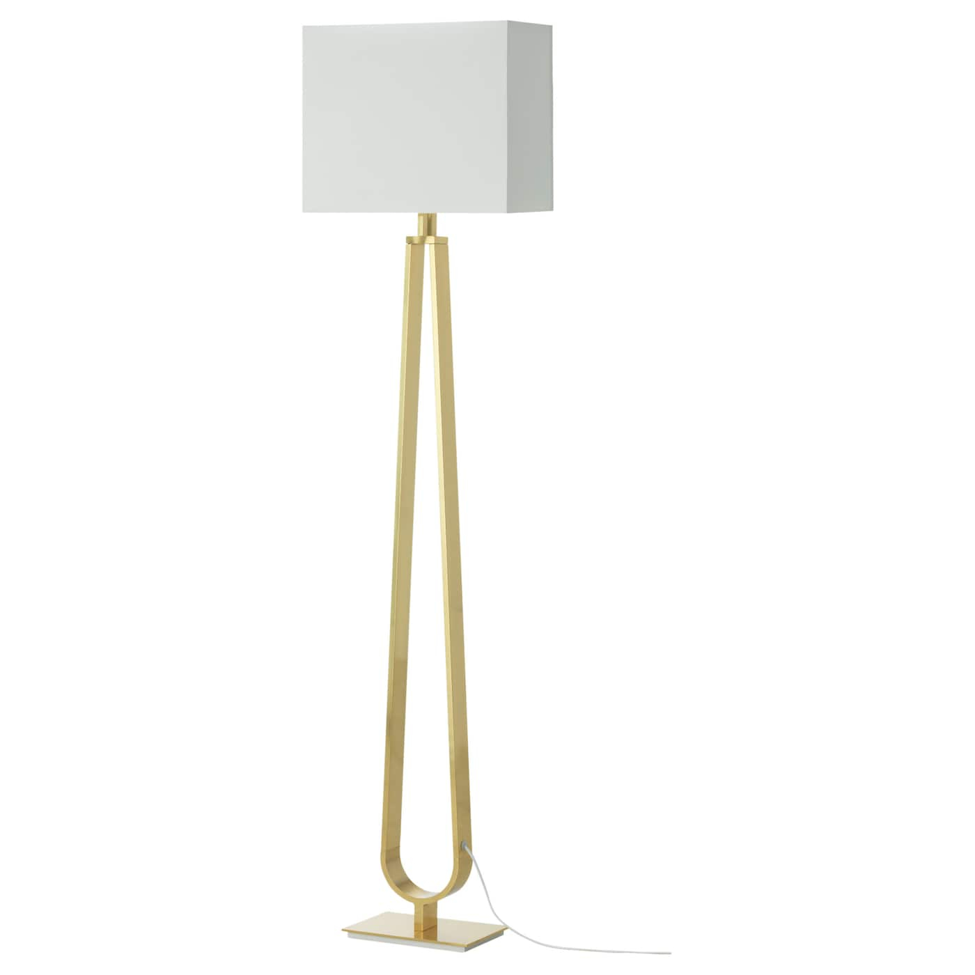 Floor Lamp Klabb Off White Brass Colour inside size 1400 X 1400