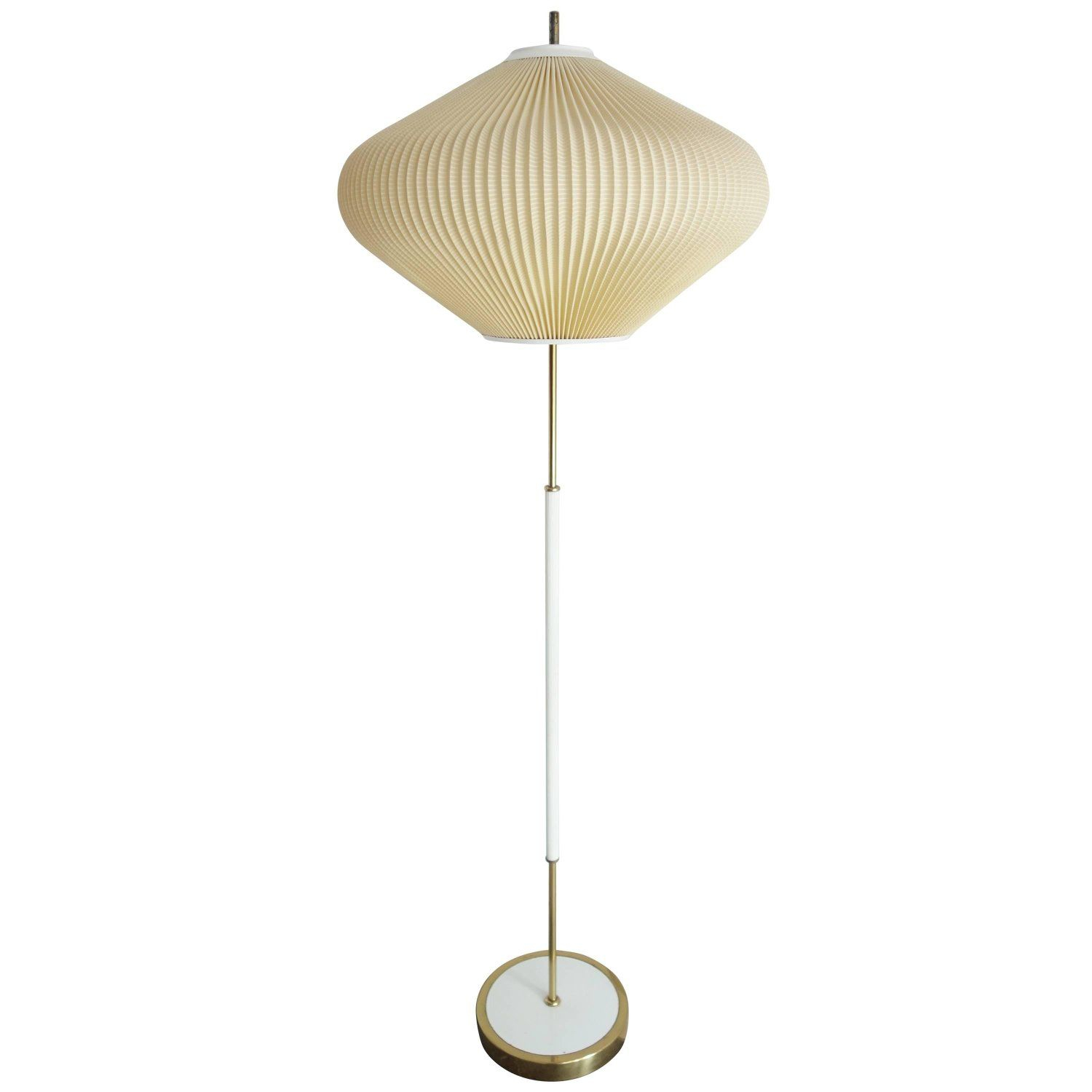 Floor Lamp Mid Century Modern Onion Shape Shade White Metal with regard to sizing 1500 X 1500
