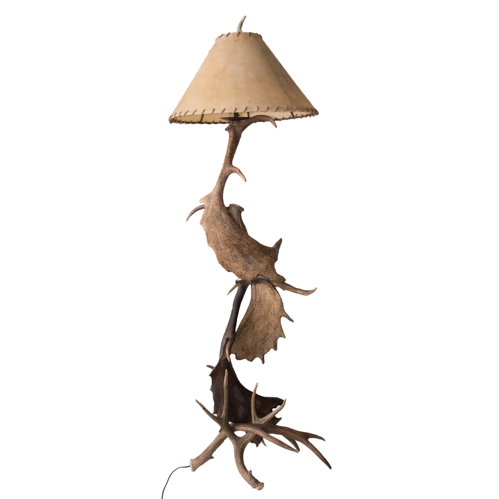 Floor Lamp Moose Deer Antler intended for sizing 1000 X 1000