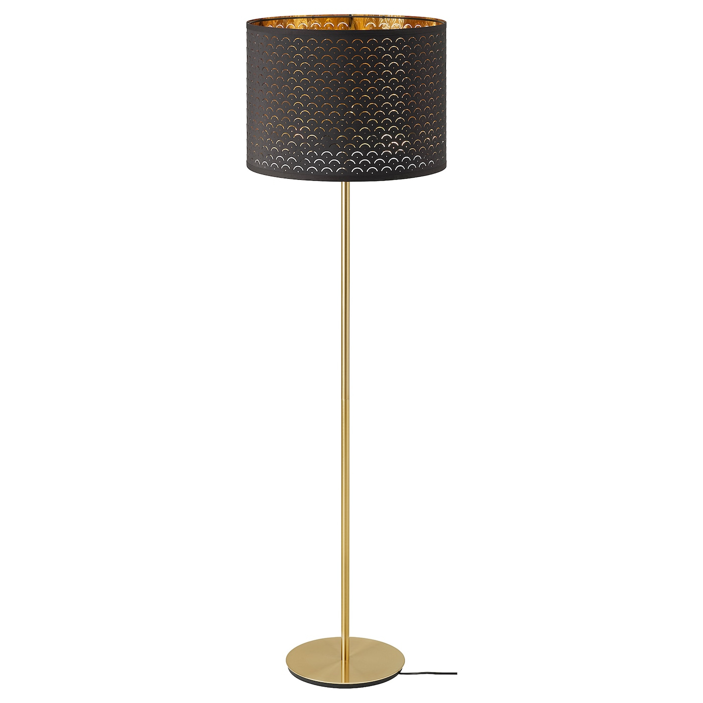 Floor Lamp Nym Skaftet Black Brass Brass intended for sizing 1400 X 1400