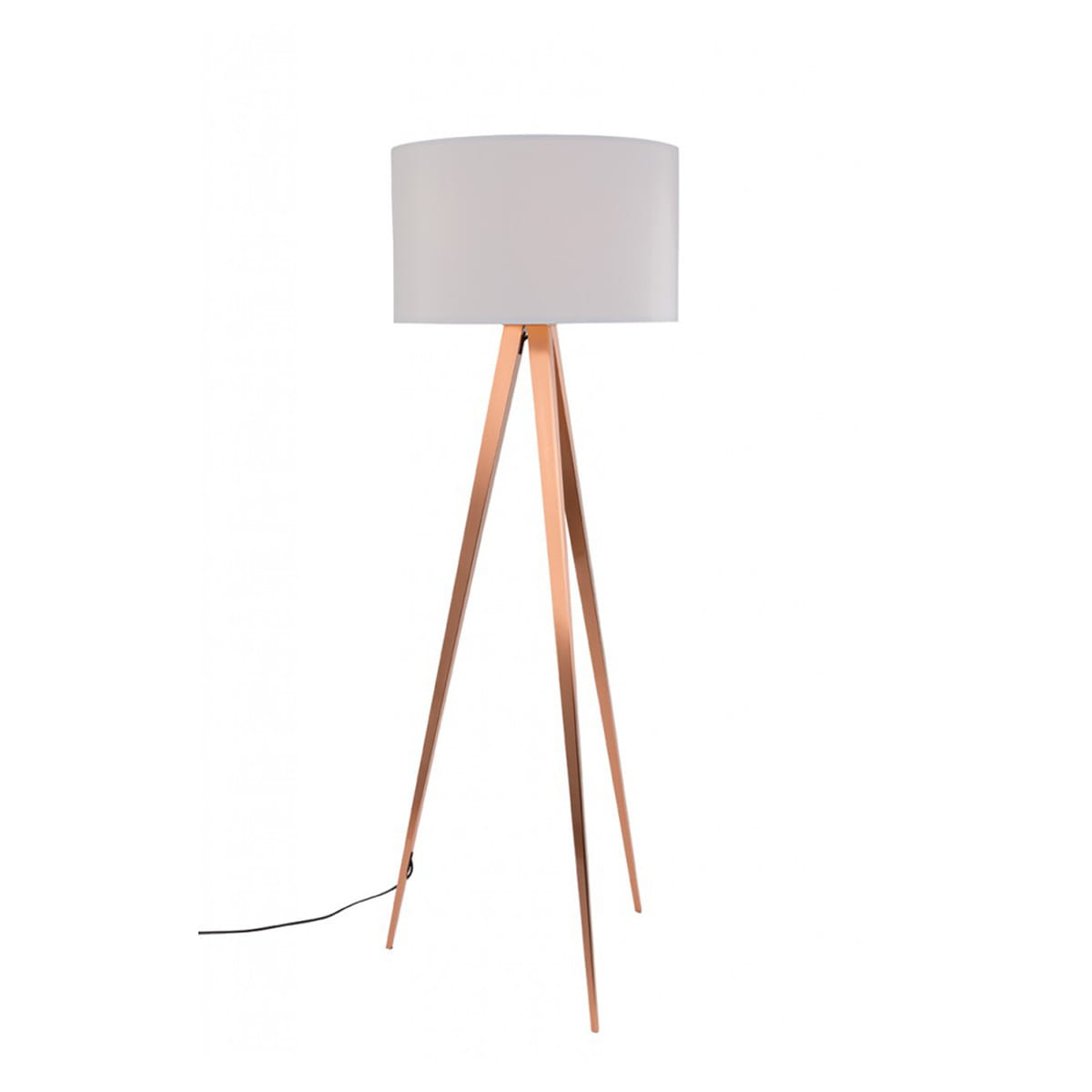 Floor Lamp Tripod Copper White Zuiver with regard to proportions 1200 X 1200