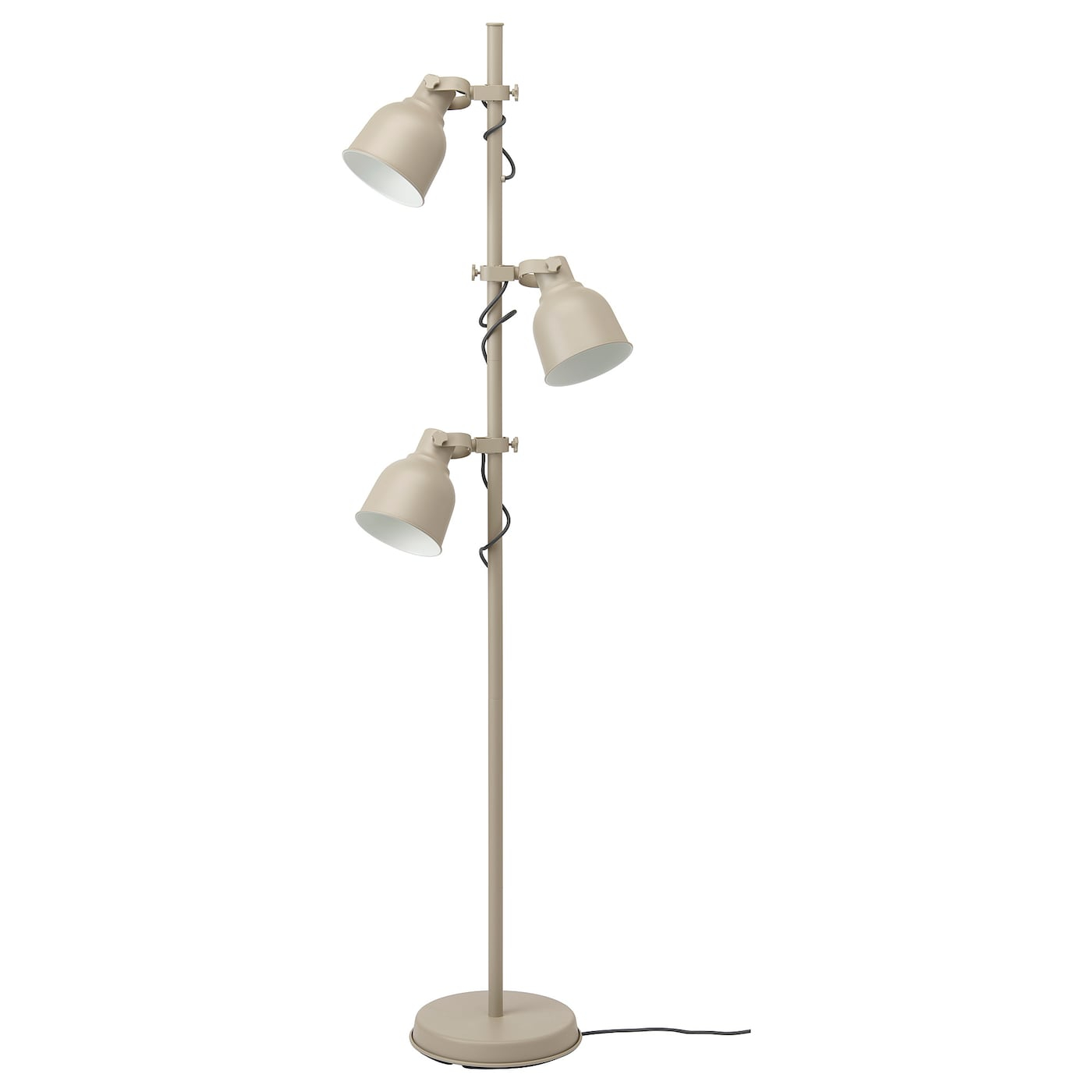 Floor Lamp With 3 Spot Hektar Beige in dimensions 1400 X 1400