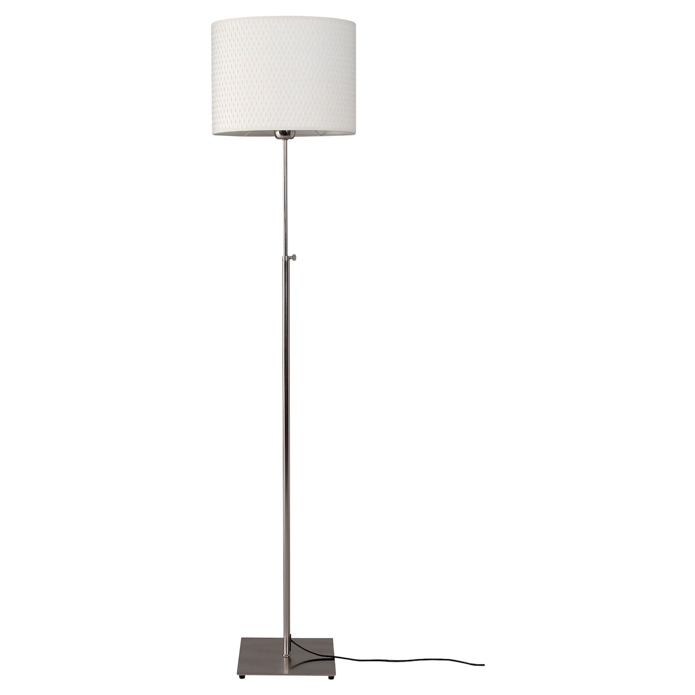 Floor Lamp With Led Bulb Alng Nickel Plated White intended for measurements 1400 X 1400