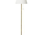 Floor Lamp With Led Bulb Rstid Brass White with regard to dimensions 1400 X 1400