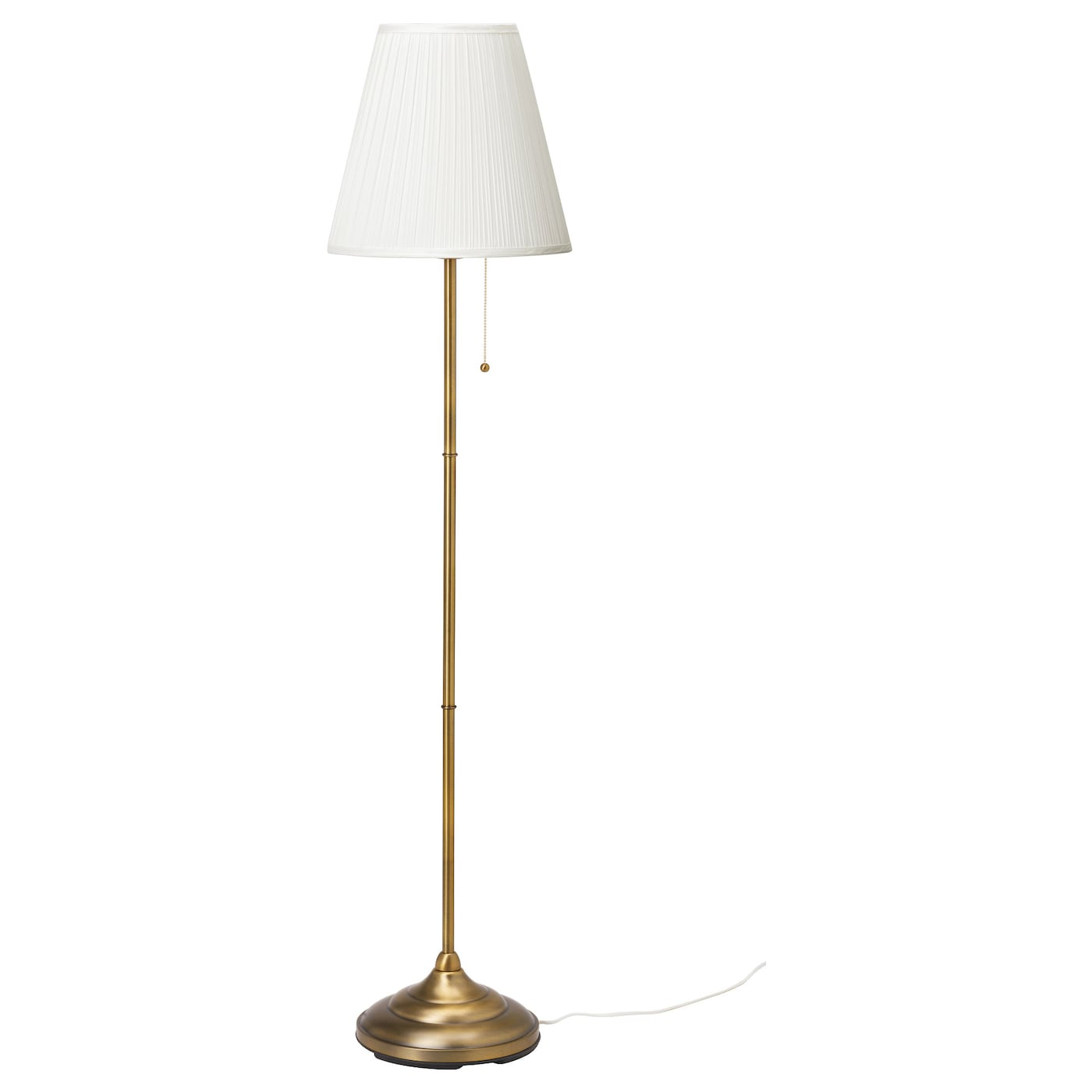Floor Lamp With Led Bulb Rstid Brass White with regard to dimensions 1400 X 1400