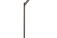 Floor Lamp With Patinated Black Finish Square Base And Chestnut Cotton Shade pertaining to proportions 960 X 1438