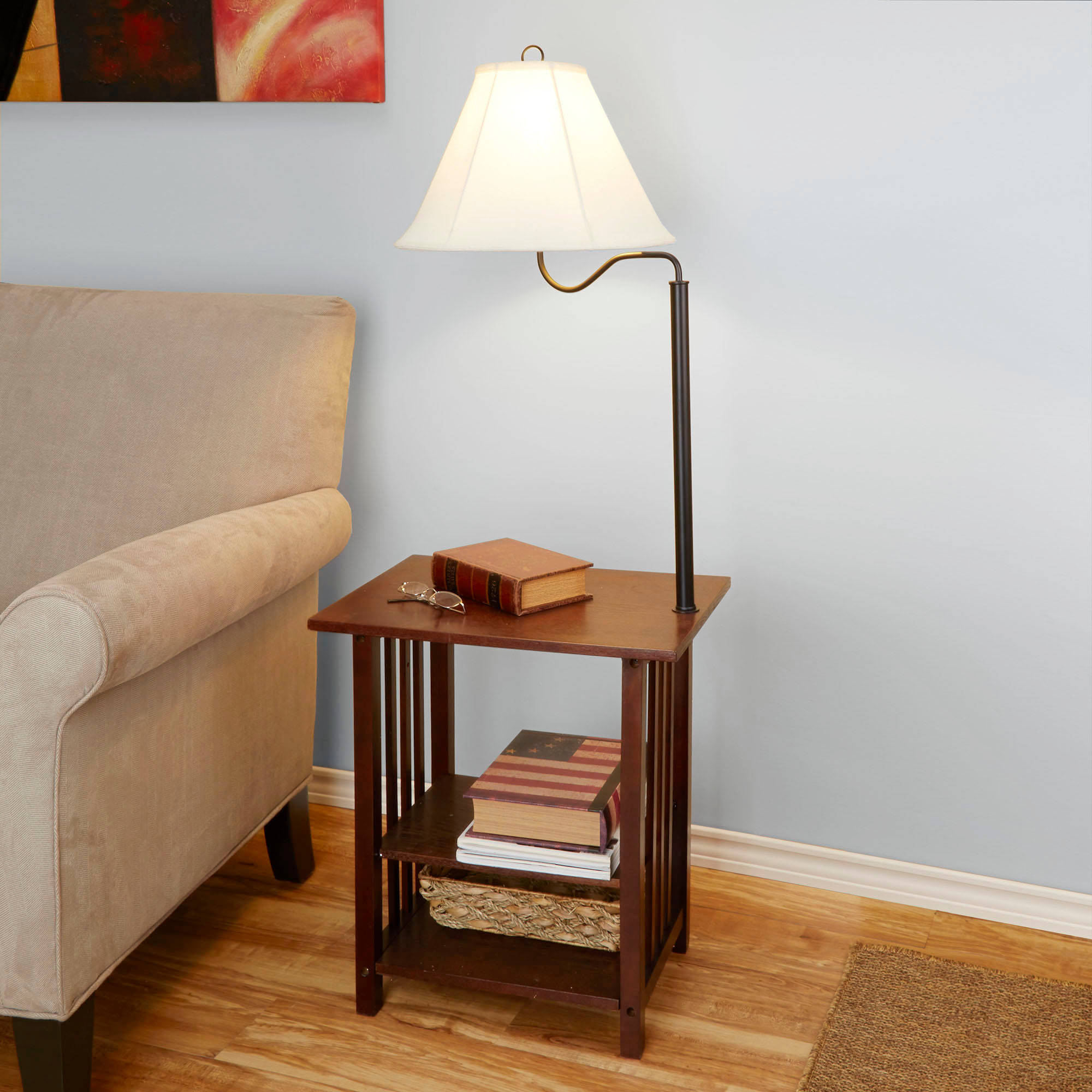 Floor Lamp With Table Attached Canada Lamps Contemporary in measurements 2000 X 2000