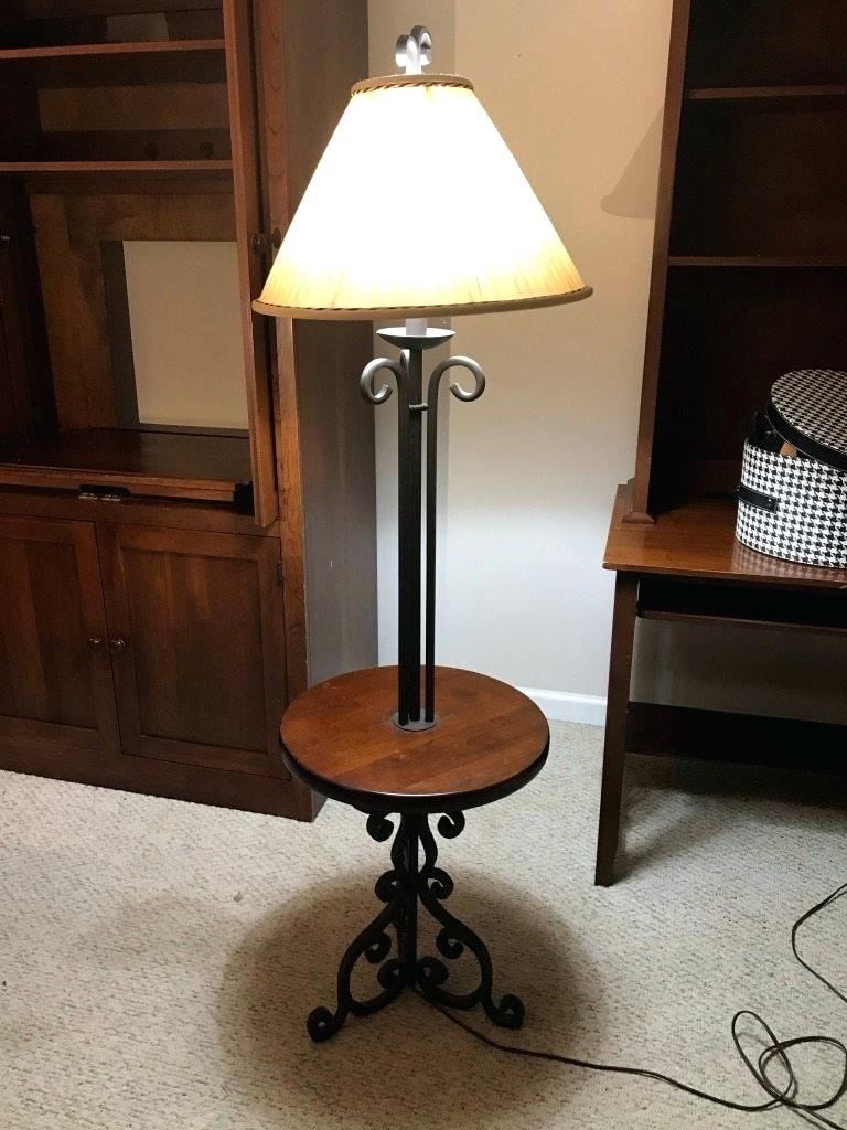 Floor Lamp With Tray Table Calmacyco intended for dimensions 768 X 1024