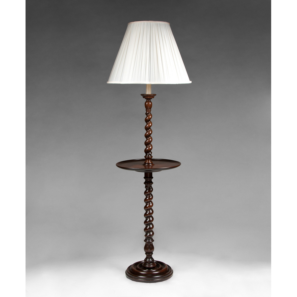 Floor Lamp With Tray Table Wrought Bamboo Lamps Wood intended for sizing 1000 X 1000