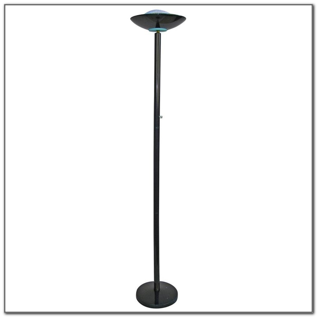 Floor Lamps Halogen Torchiere Lamp With Dimmer Black throughout dimensions 1034 X 1034