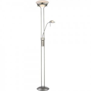 Floor Lamps Halogen Torchiere Lamp With Dimmer Satin Switch inside proportions 900 X 900