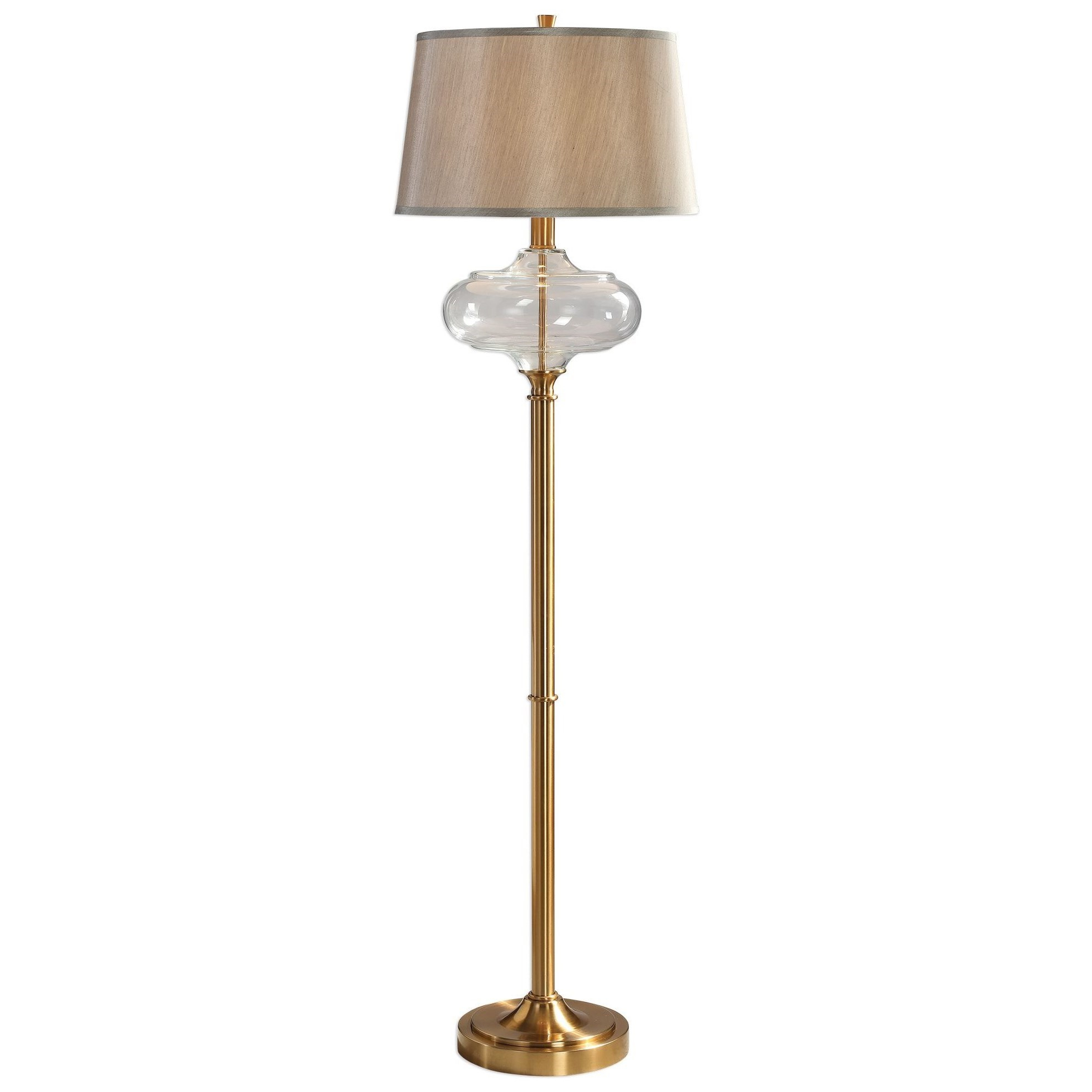 Floor Lamps Jelani Glass Brass Floor Lamp with sizing 1978 X 1978