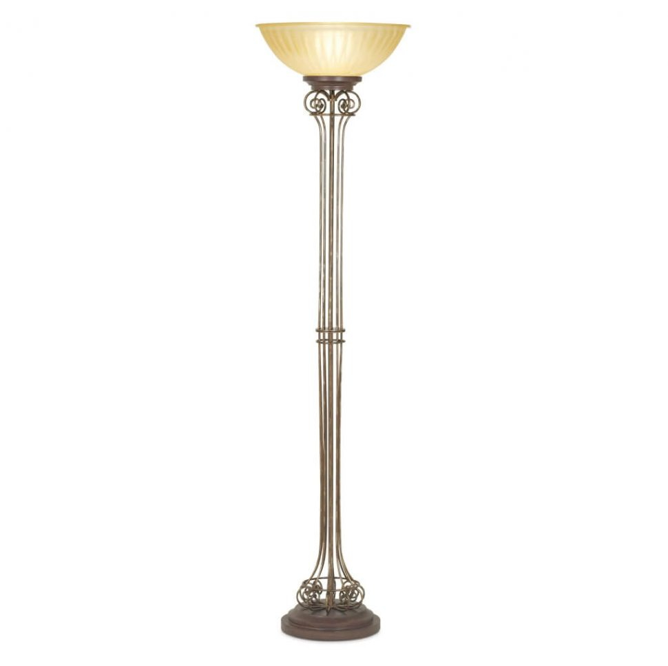 Floor Lamps Torchiere Lamp With Mica Shade Halogen Floor pertaining to sizing 970 X 967