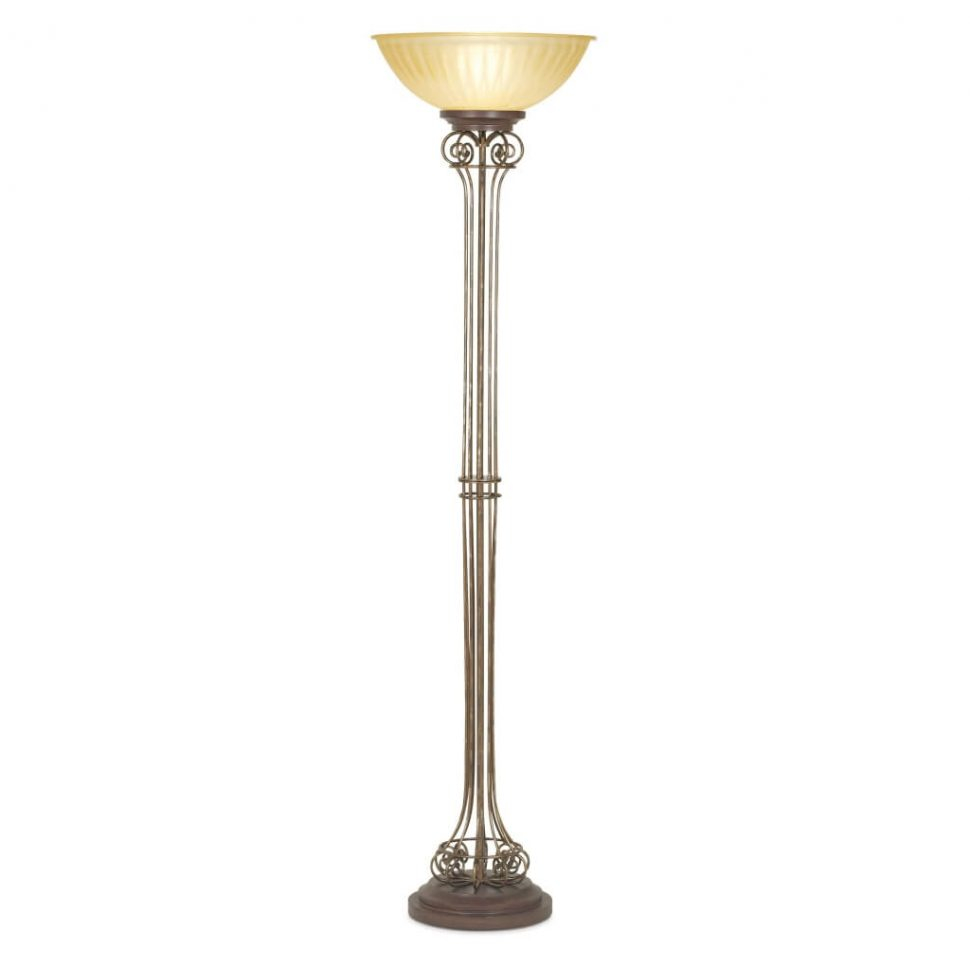 Floor Lamps Torchiere Lamp With Mica Shade Halogen Floor throughout size 970 X 967