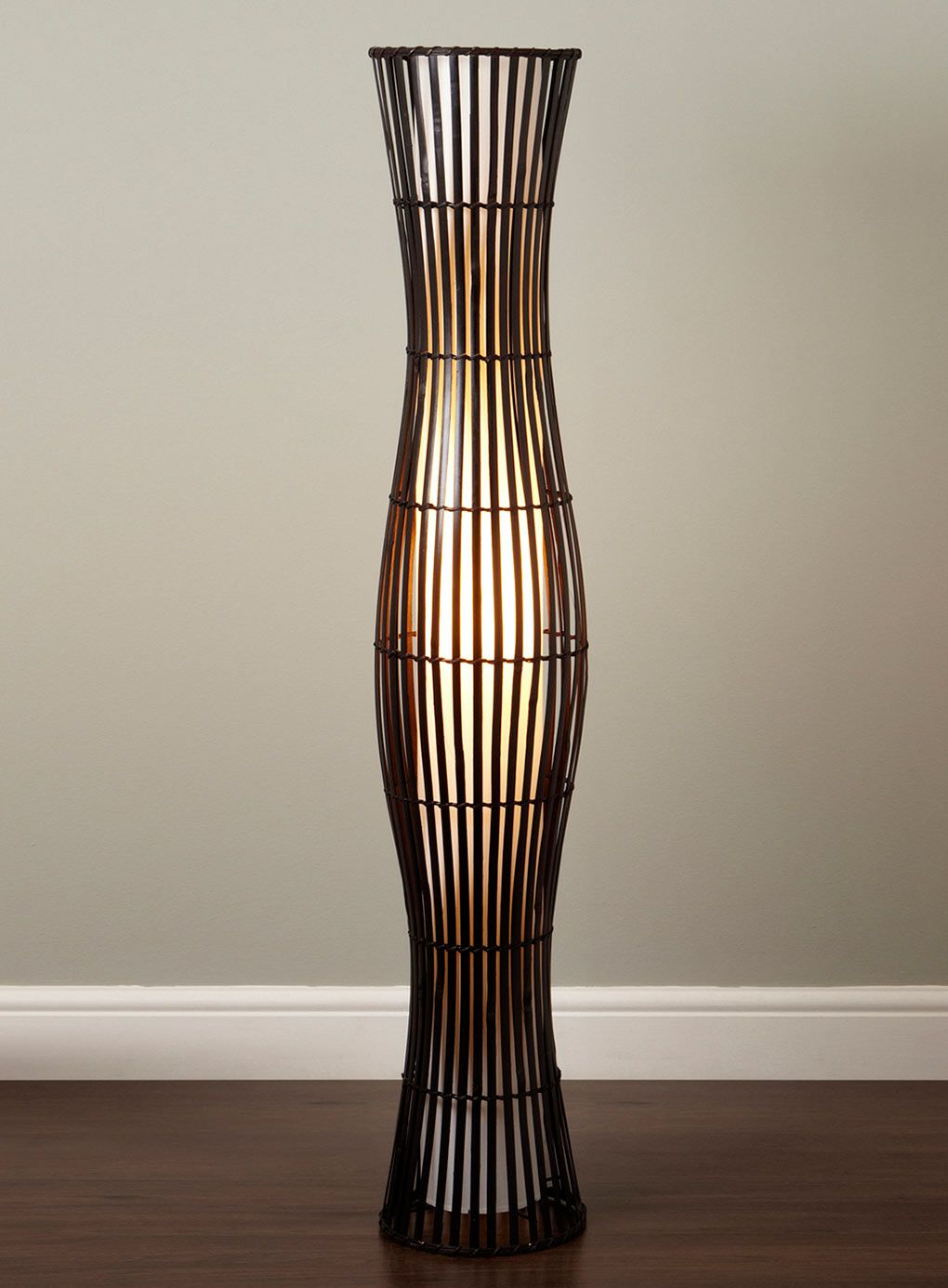 Floor Lamps Waisted Wicker Floor Lamp Floor Lamps intended for proportions 1020 X 1386