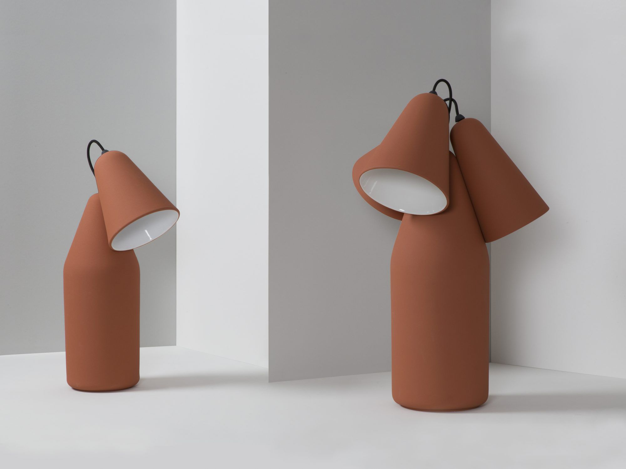 Floor Standing Lamp Contemporary Ceramic Terracotta regarding measurements 2000 X 1500