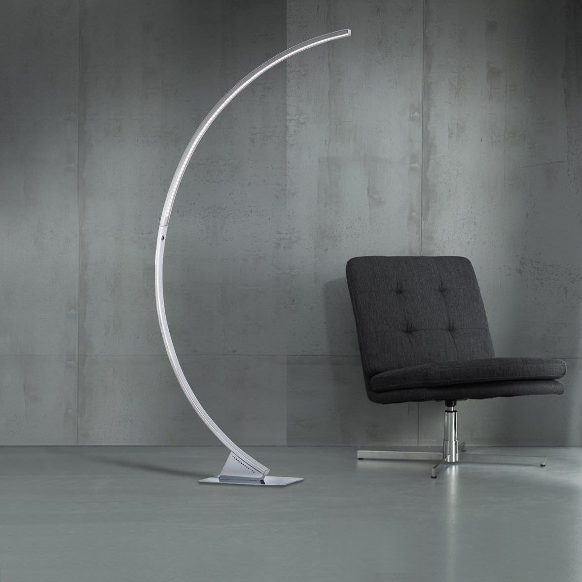 Floor Standing Lamp Contemporary Metal Dimmable intended for dimensions 1180 X 1180