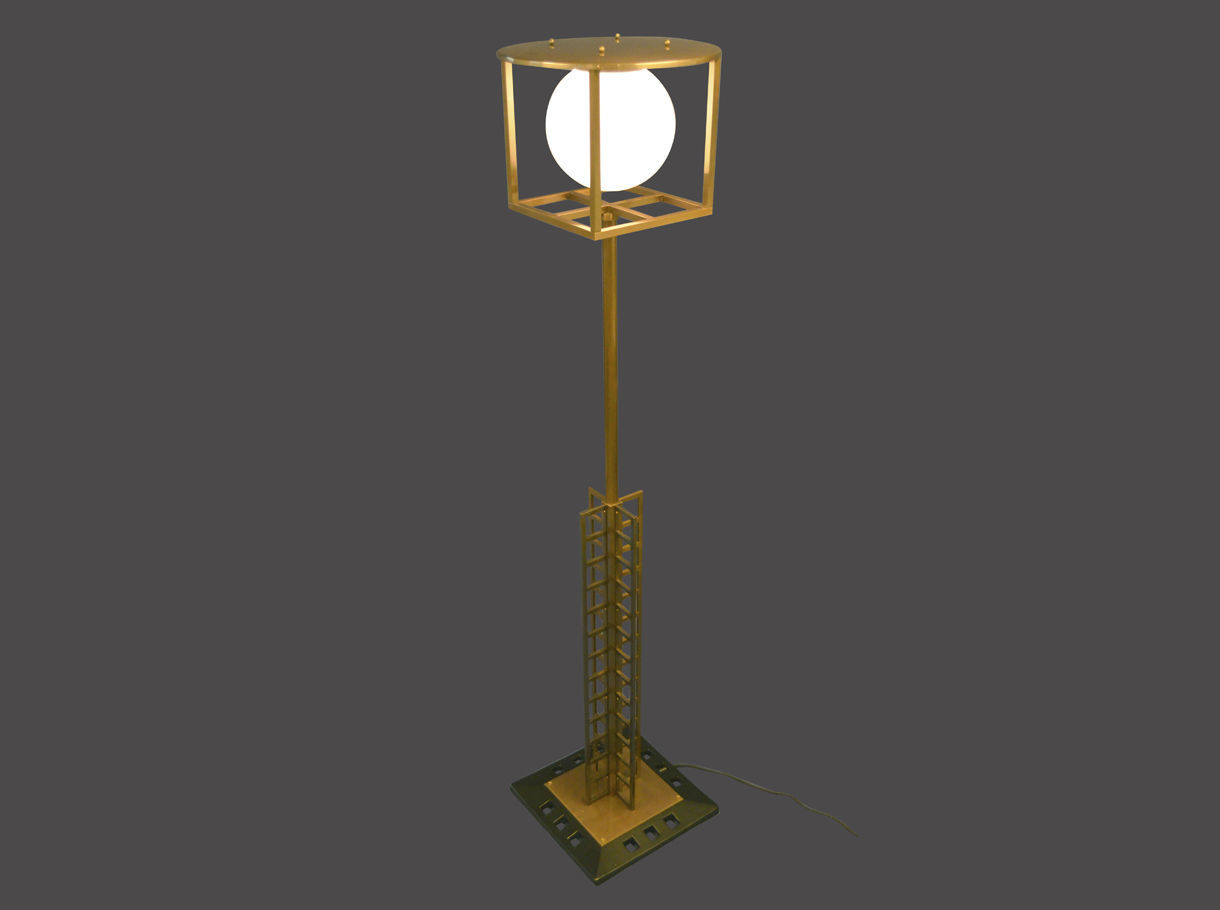 Floor Standing Lamp Traditional Brass Silver regarding sizing 1220 X 910