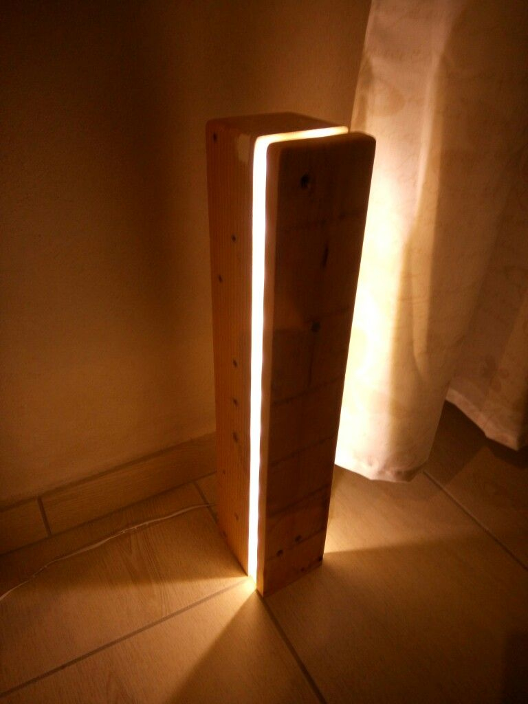 Floorlamp Diy Led Lampada Pallet Wood Gooseneck Floor in proportions 768 X 1024