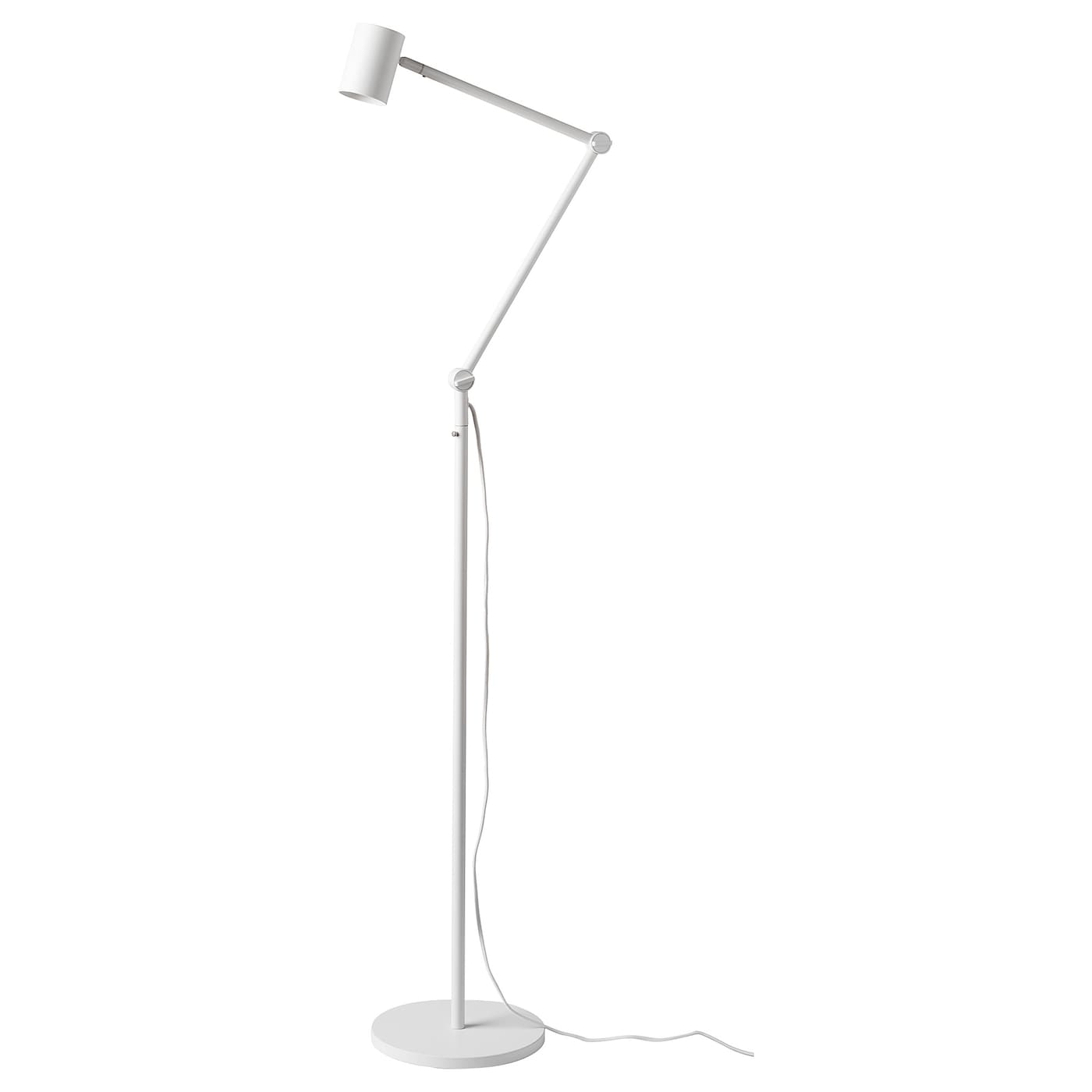 Floorreading Lamp Nymne White pertaining to proportions 1400 X 1400