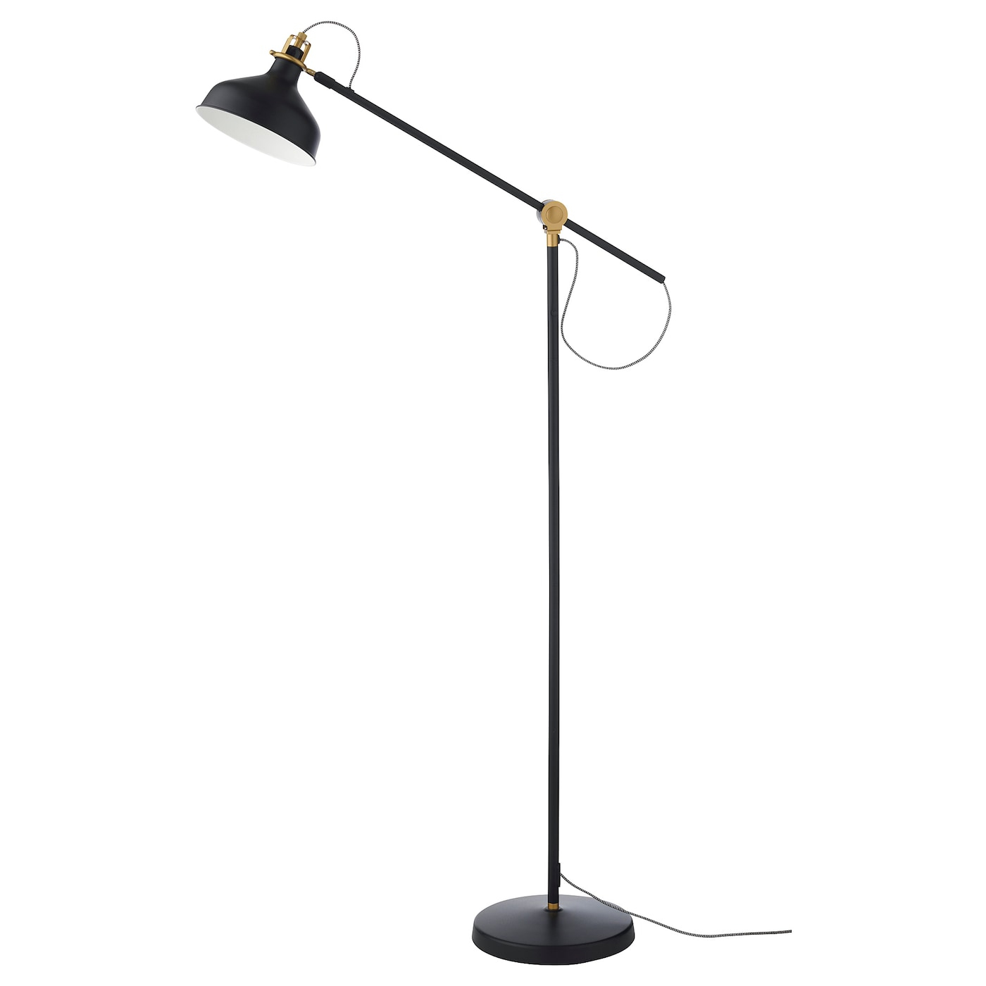 Floorreading Lamp With Led Bulb Ranarp Black intended for measurements 1400 X 1400