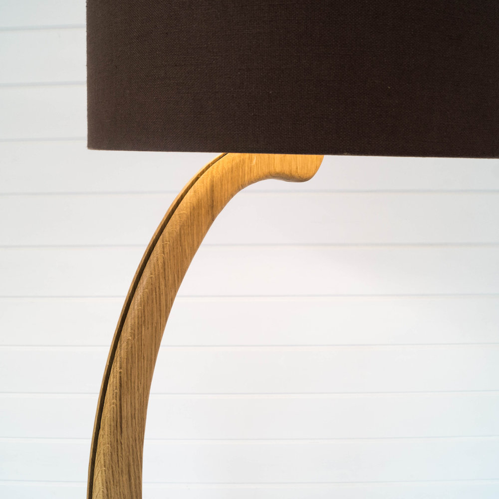 Flow Floor Lamp In Oak Liv Cornall Design pertaining to size 1000 X 1000