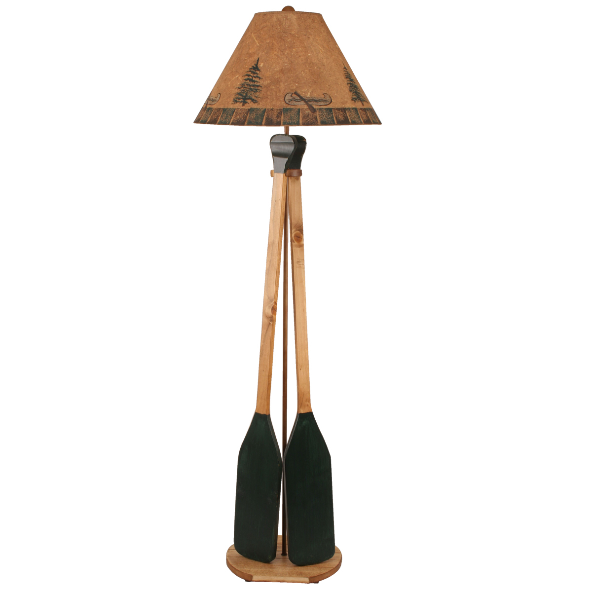 Forest Green Boating Oar Floor Lamp within sizing 1200 X 1200