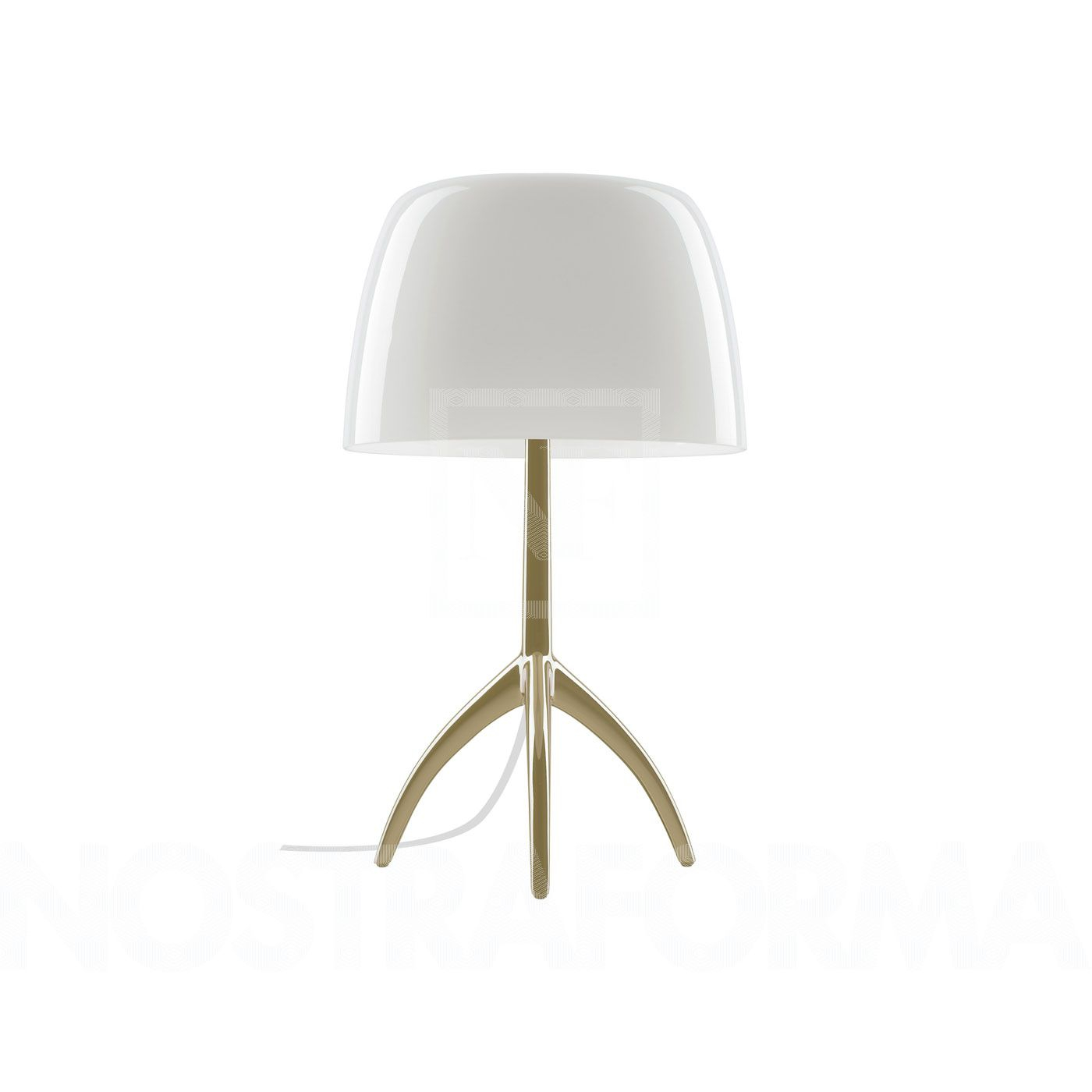 Foscarini Lumiere Piccola Table Lamp With Switch Champagne Structure intended for size 1400 X 1400