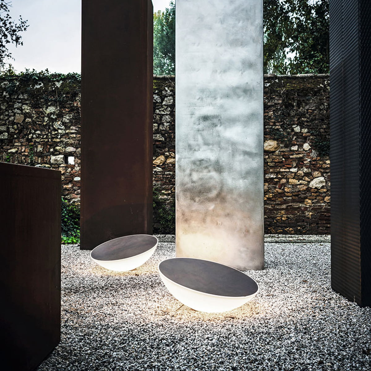 Foscarini Solar Outdoor Bodenleuchte Braun intended for proportions 1200 X 1200