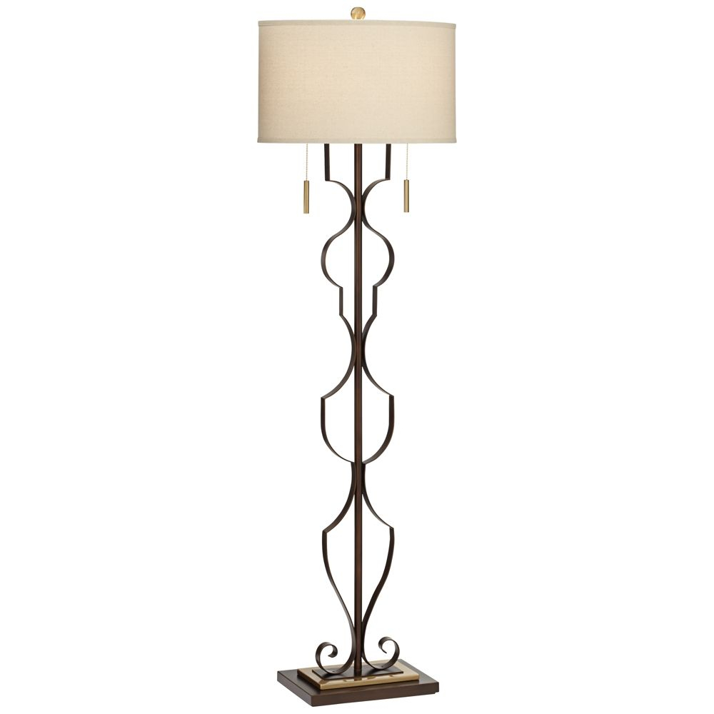 Franklin Iron Works Gats Floor Lamp Style 9m642 throughout measurements 1000 X 1000