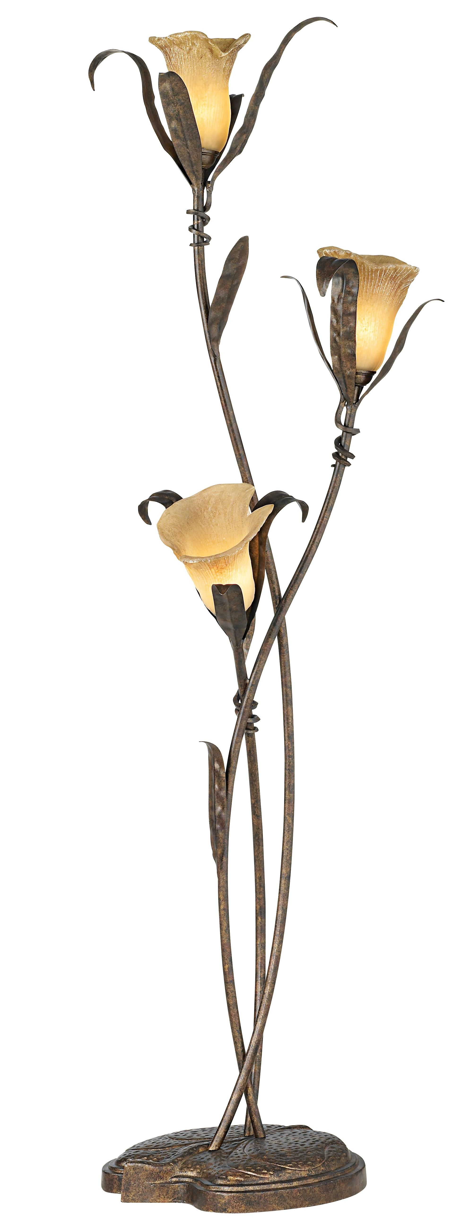 Franklin Iron Works Intertwined Lilies Floor Lamp intended for measurements 1984 X 5194