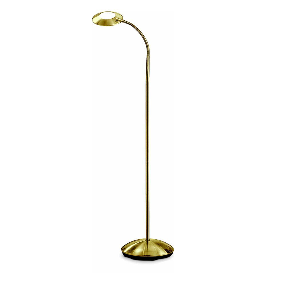 Franklite Sl640 Single Light Satin Brass Finish Floor Lamp with regard to proportions 984 X 984