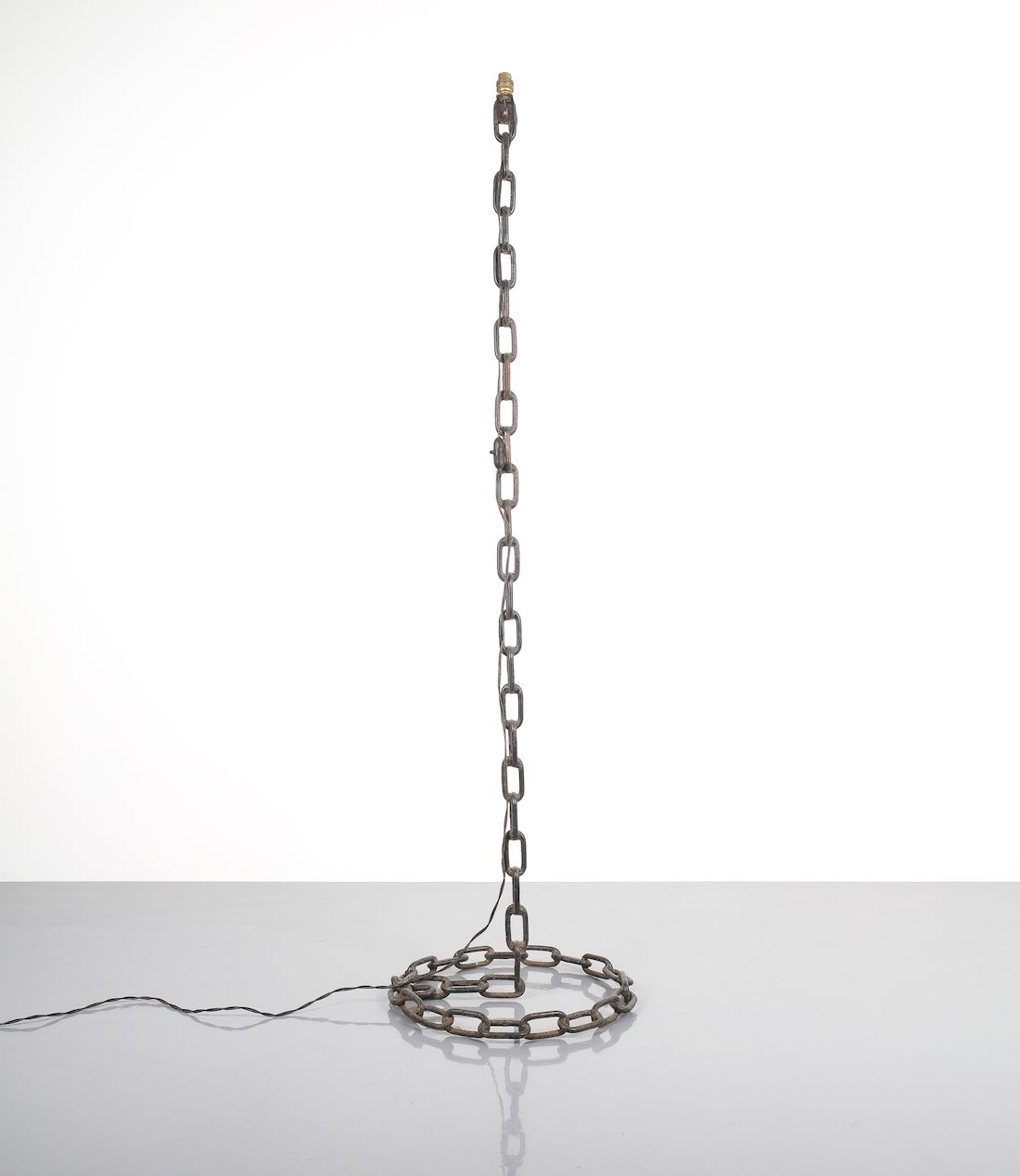Franz West Style Nautical Floor Lamp Iron Chain Links France 1970 inside size 1100 X 1268