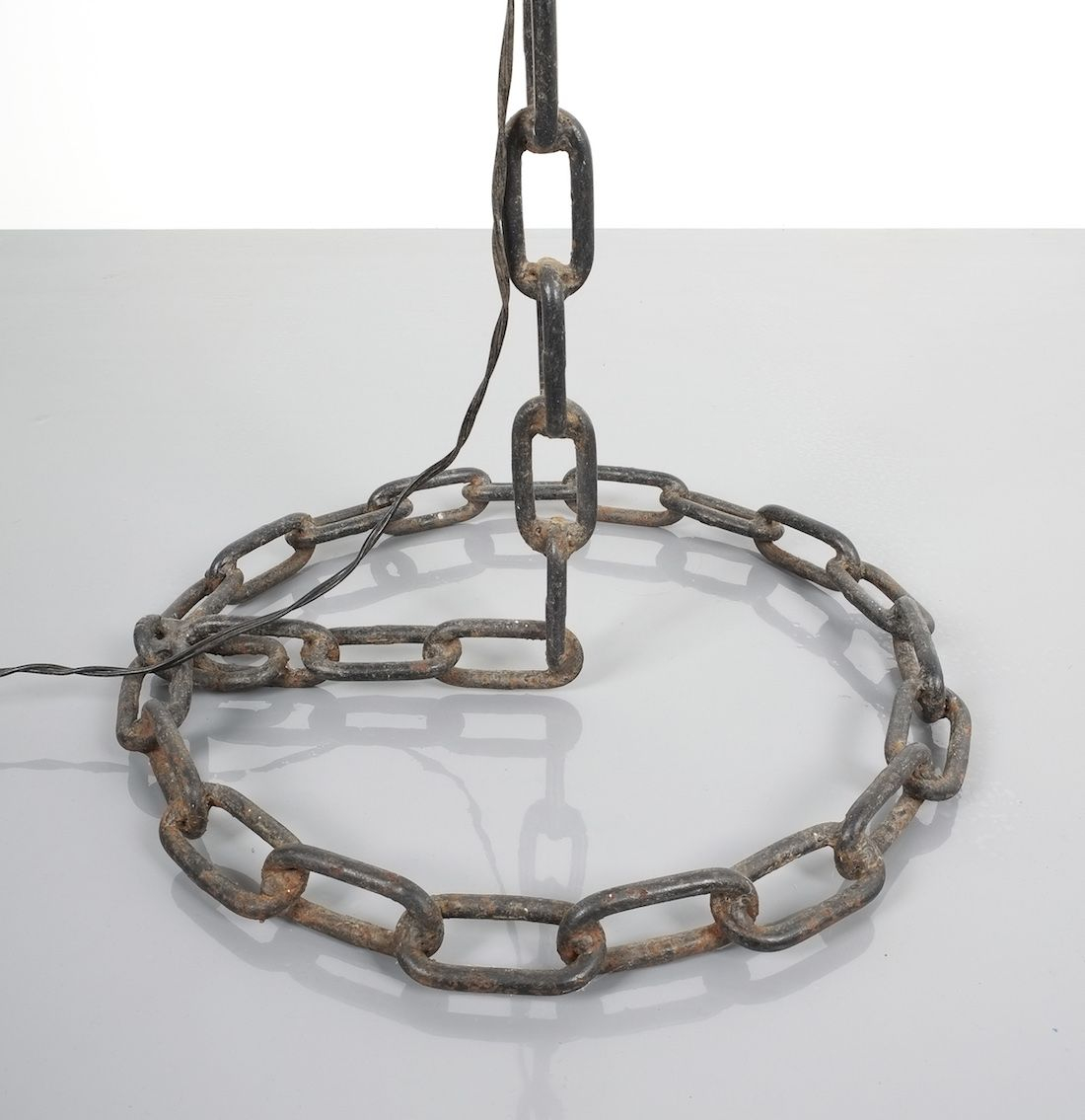 Franz West Style Nautical Floor Lamp Iron Chain Links with regard to proportions 1100 X 1135