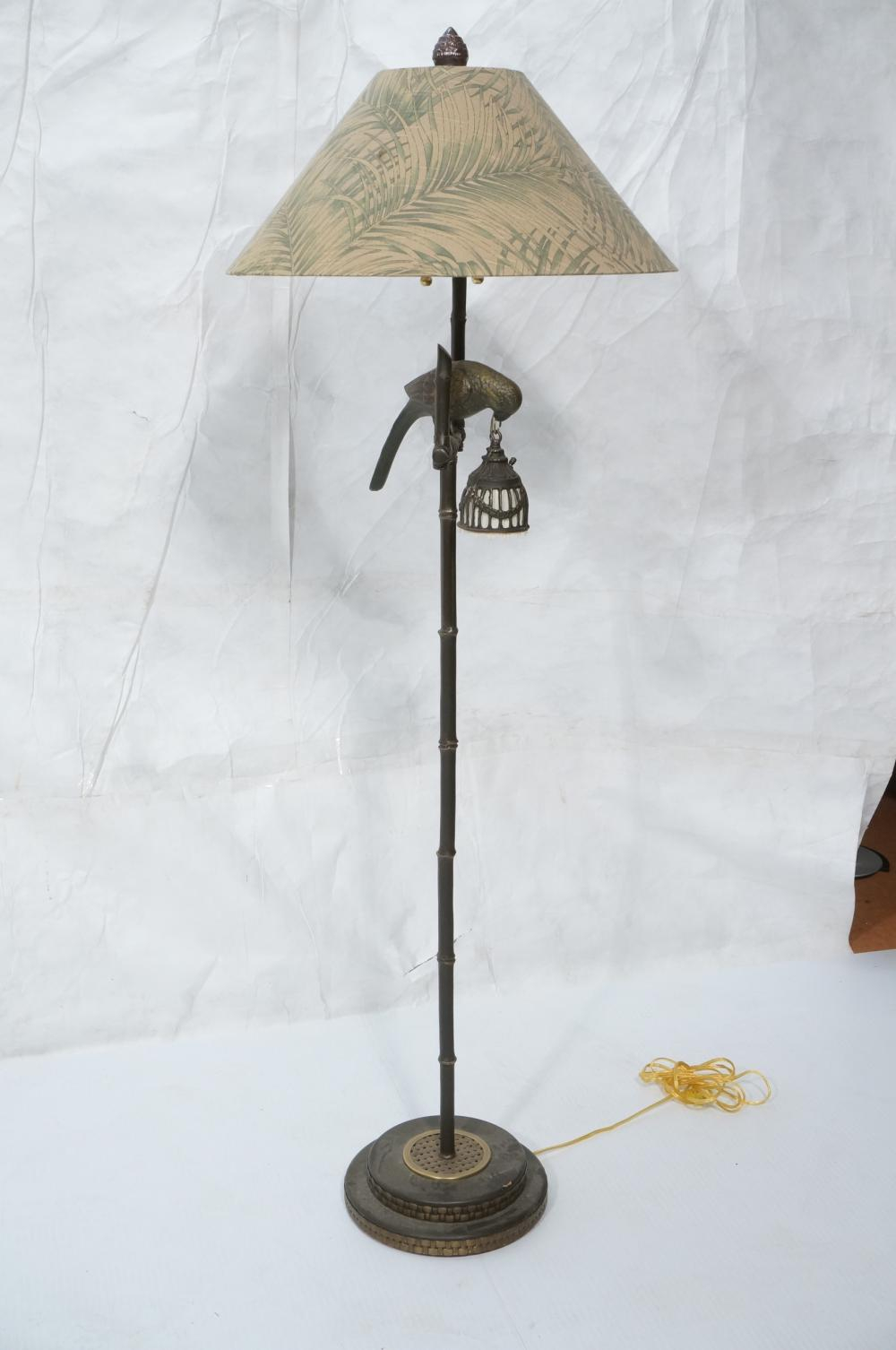 Frederick Cooper Perched Bird Floor Lamp Faux Ba pertaining to size 1000 X 1506