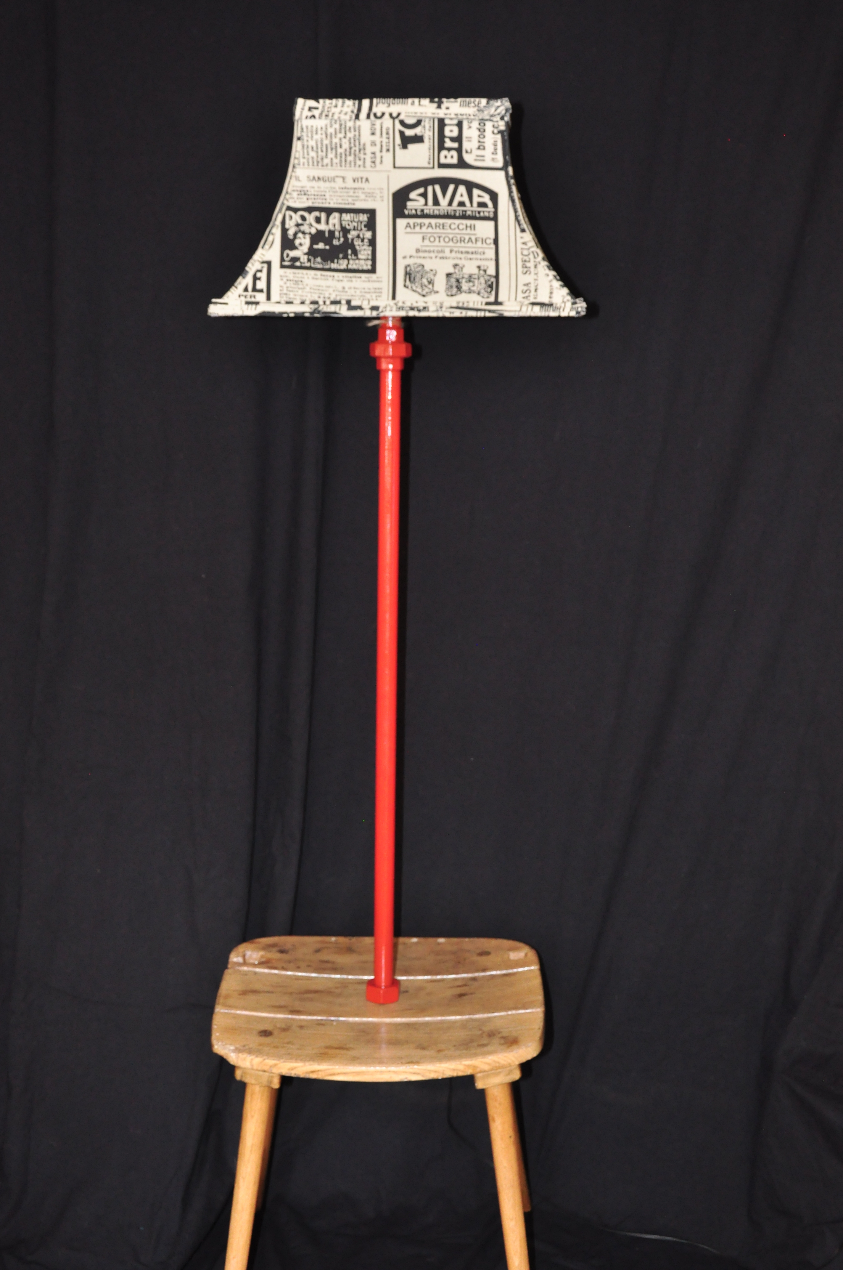 Free Standing Upcycled Floor Lamp Rusty Nail Upcycling within size 2848 X 4288