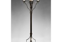 French Art Nouveau Wrought Iron Torchiere Floor Lamp inside dimensions 1000 X 1000