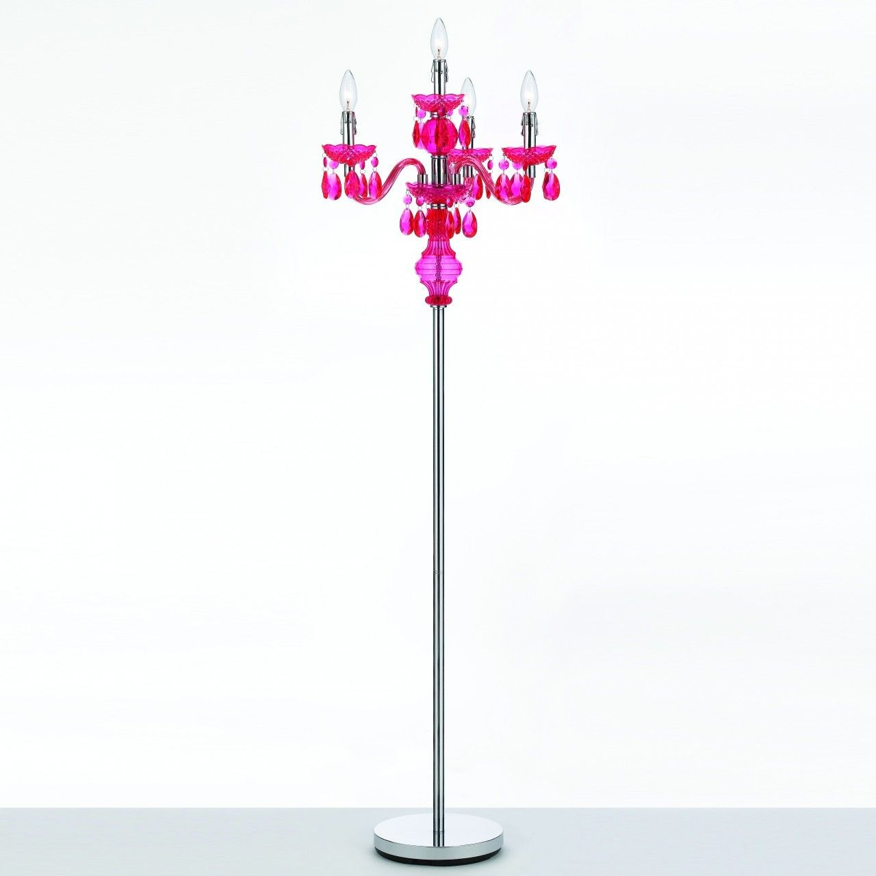 Fun 4 Light Plastic Floor Lamp In Hot Pink Everything Pink throughout sizing 1280 X 1280