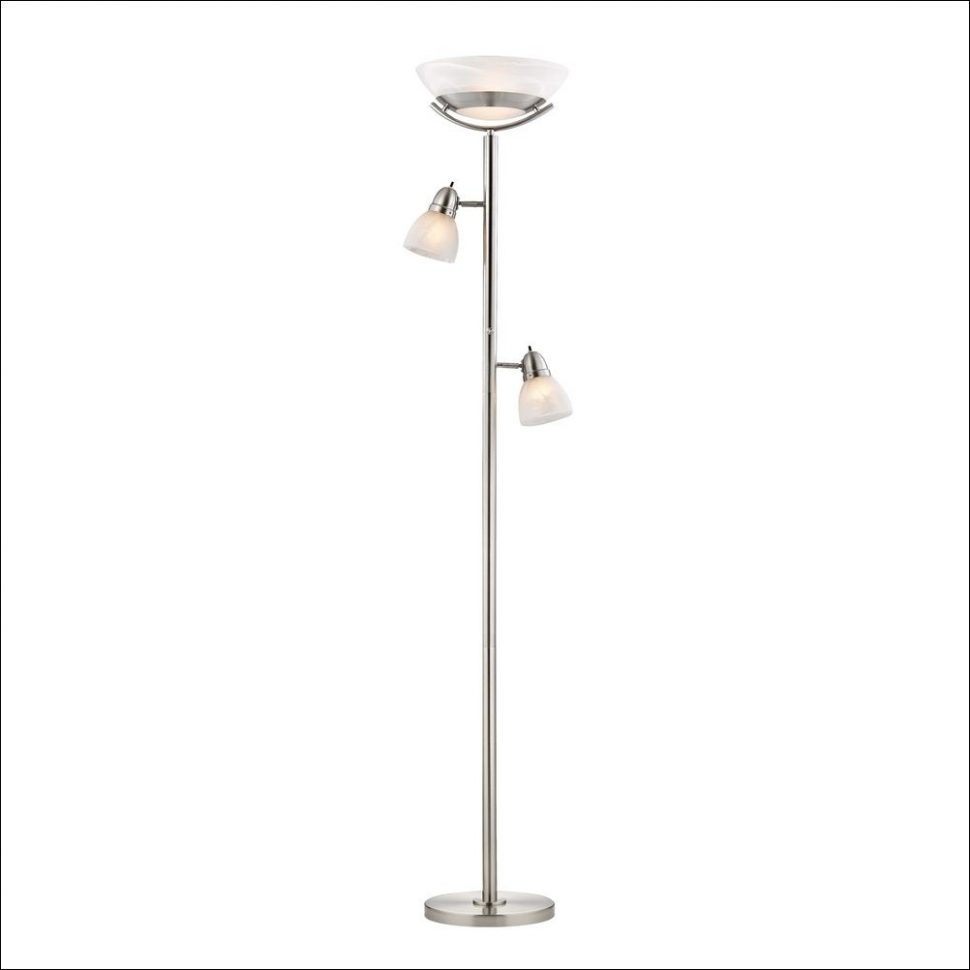 Furniture Tripod Floor Lamp With Shelves Silver Silver inside proportions 970 X 970