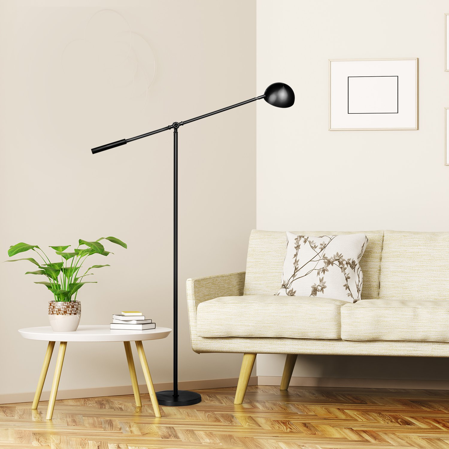 Gabriel Led Reading Task Floor Lamp Standing Gooseneck Light intended for measurements 1500 X 1500