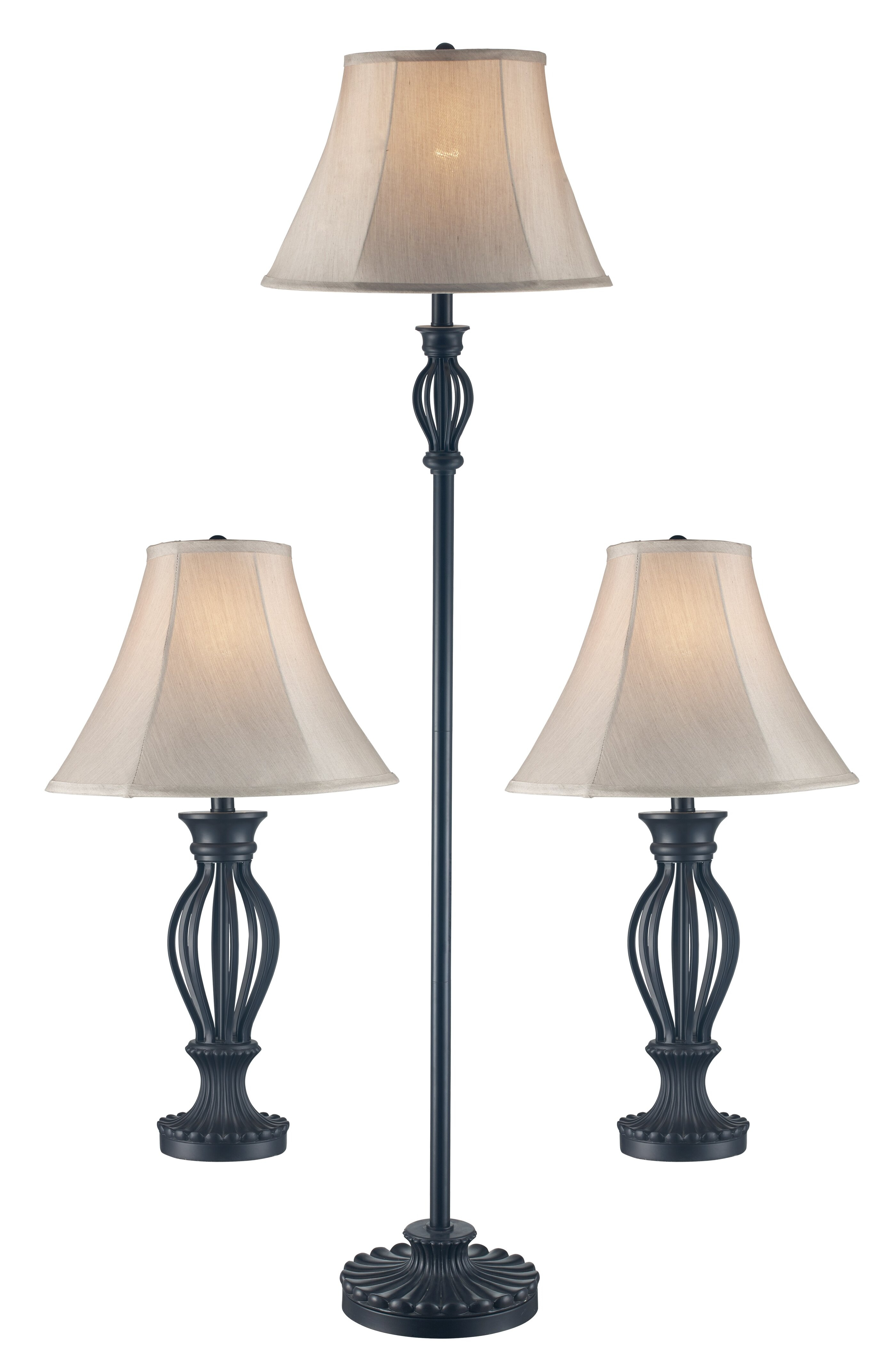 Gambier 3 Piece Table And Floor Lamp Set in size 2759 X 4285