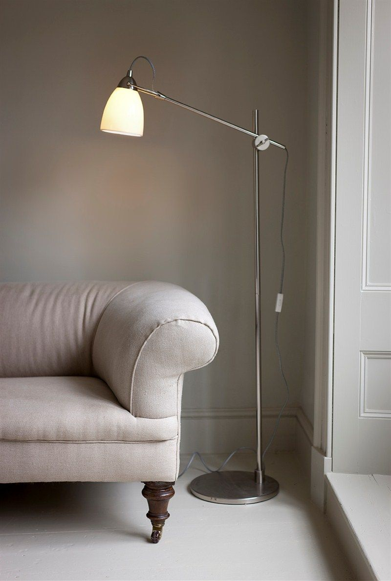 Garden Trading 235 Shoreditch Floor Light In White in size 800 X 1187