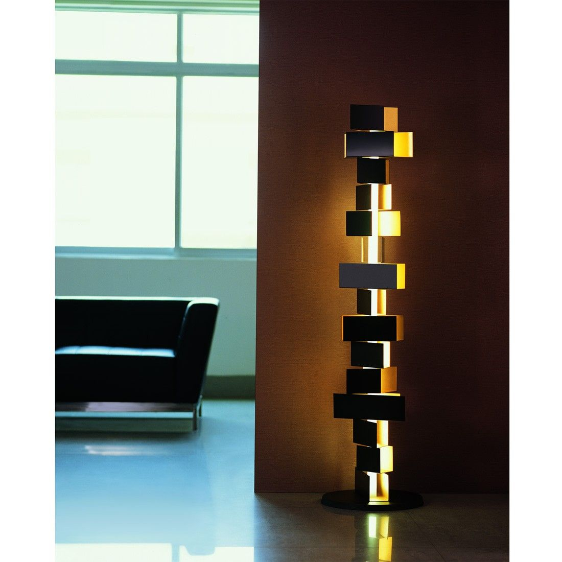 Gemma Stacked Block Tall Floor Lamp Contemporary For Tower throughout measurements 1100 X 1100