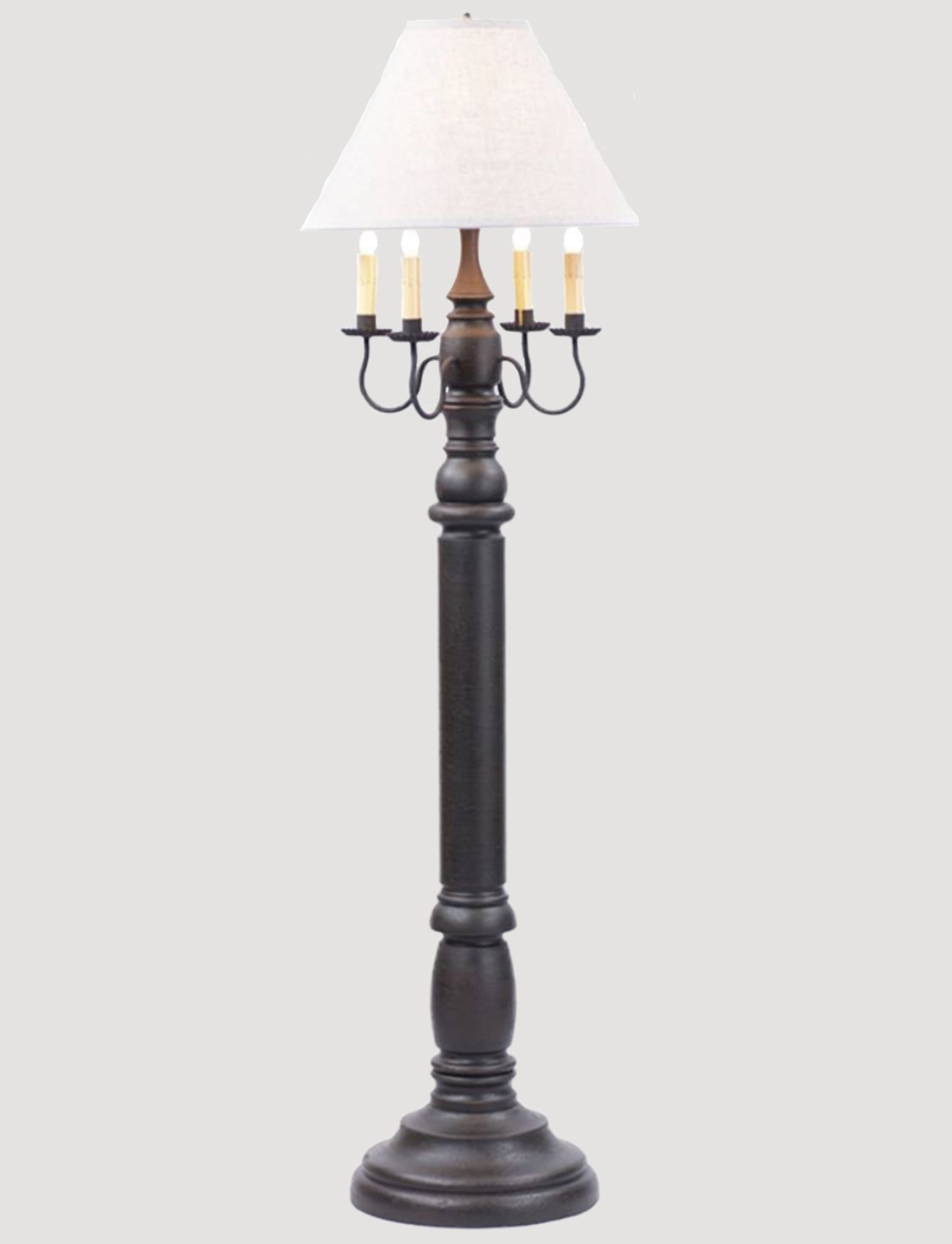 General James Floor Lamp With Ivory Linen Shade throughout dimensions 1567 X 2048