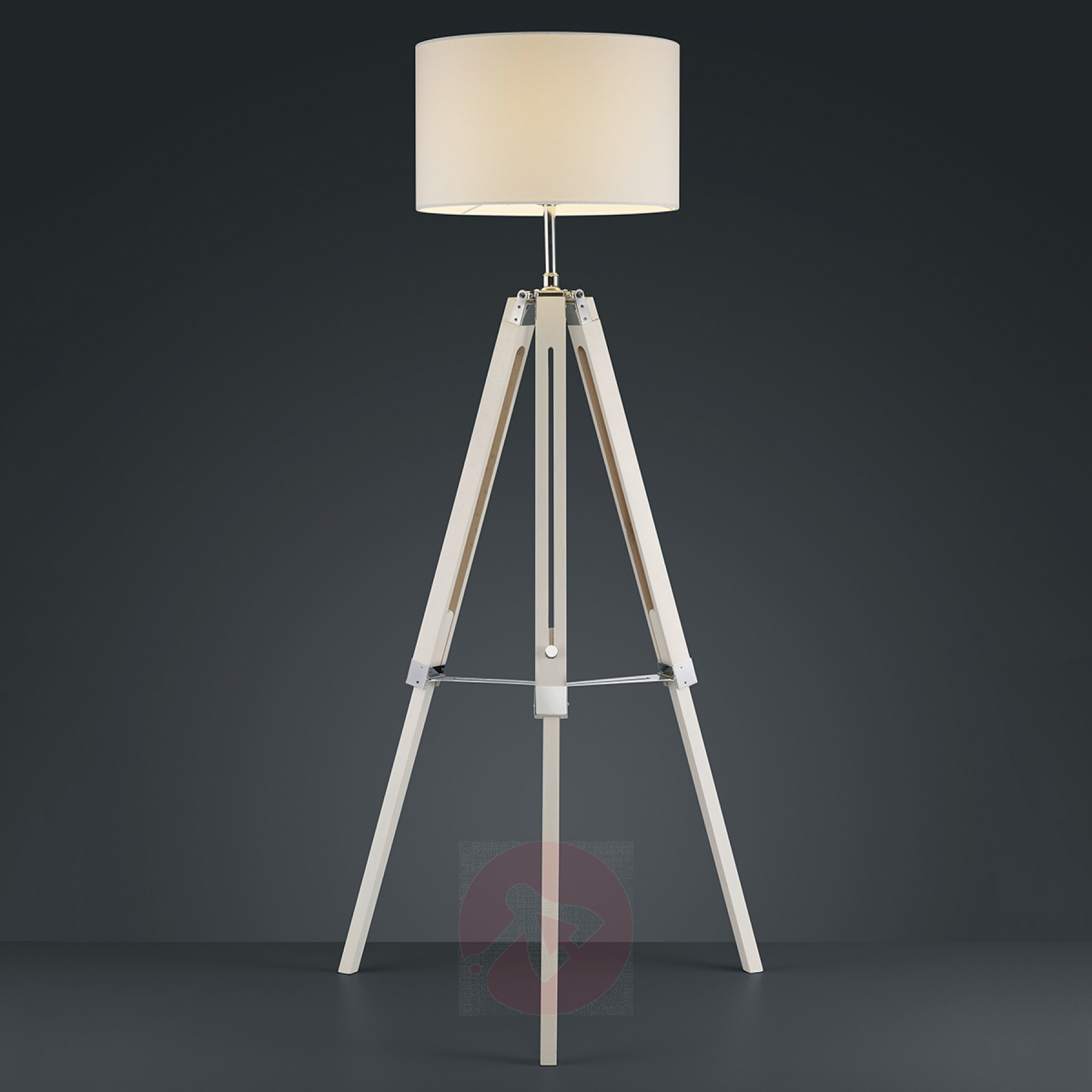 Gent Three Legged Floor Lamp With White Lampshade throughout proportions 1800 X 1800