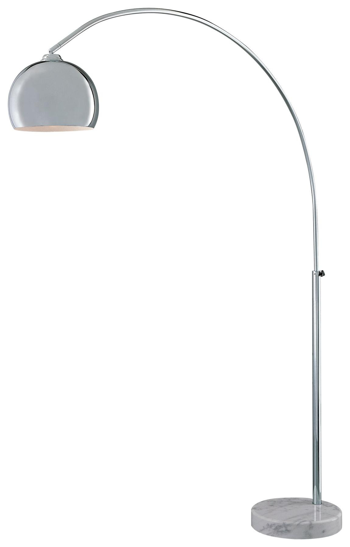 George Kovacs P053 077 Arc Floor Lamp In Chrome Withwhite for sizing 1150 X 1800